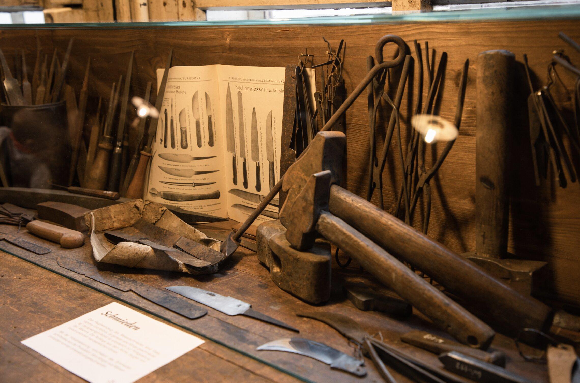 Klötzli Messerschmiede Alte Werkstatt, Sammlung & Archiv