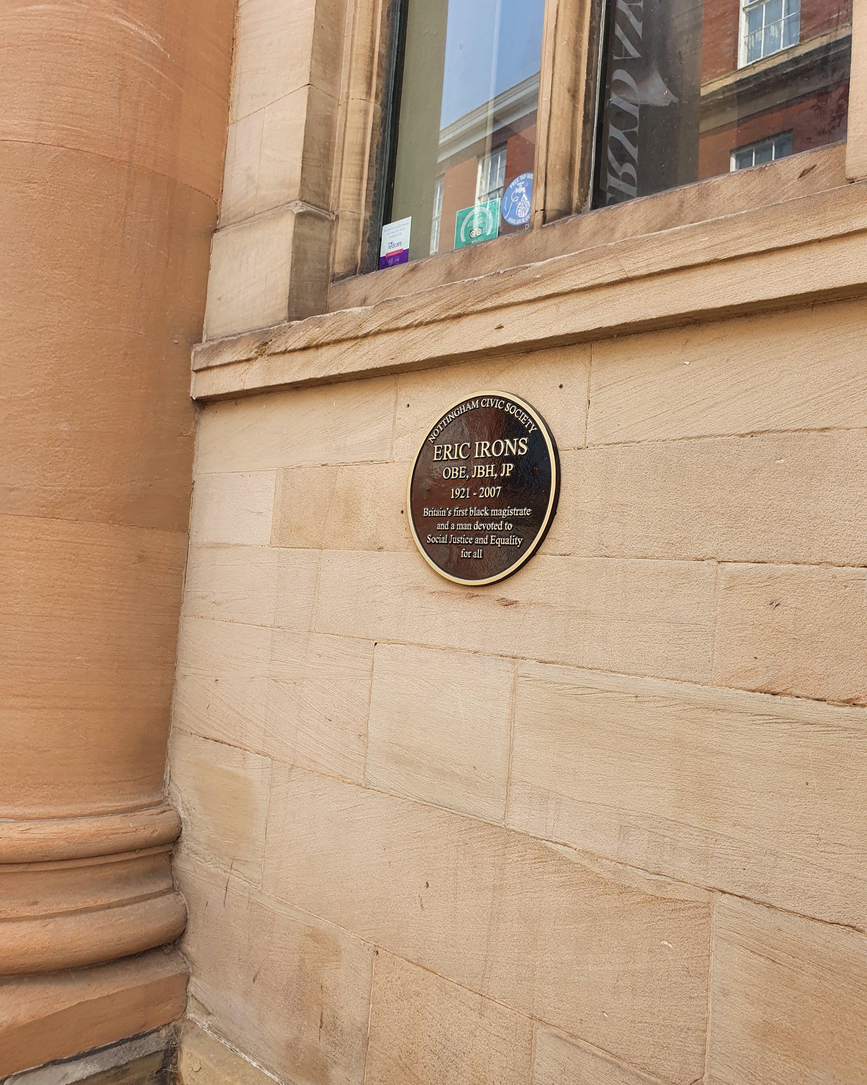 Eric Irons Monument Plaque