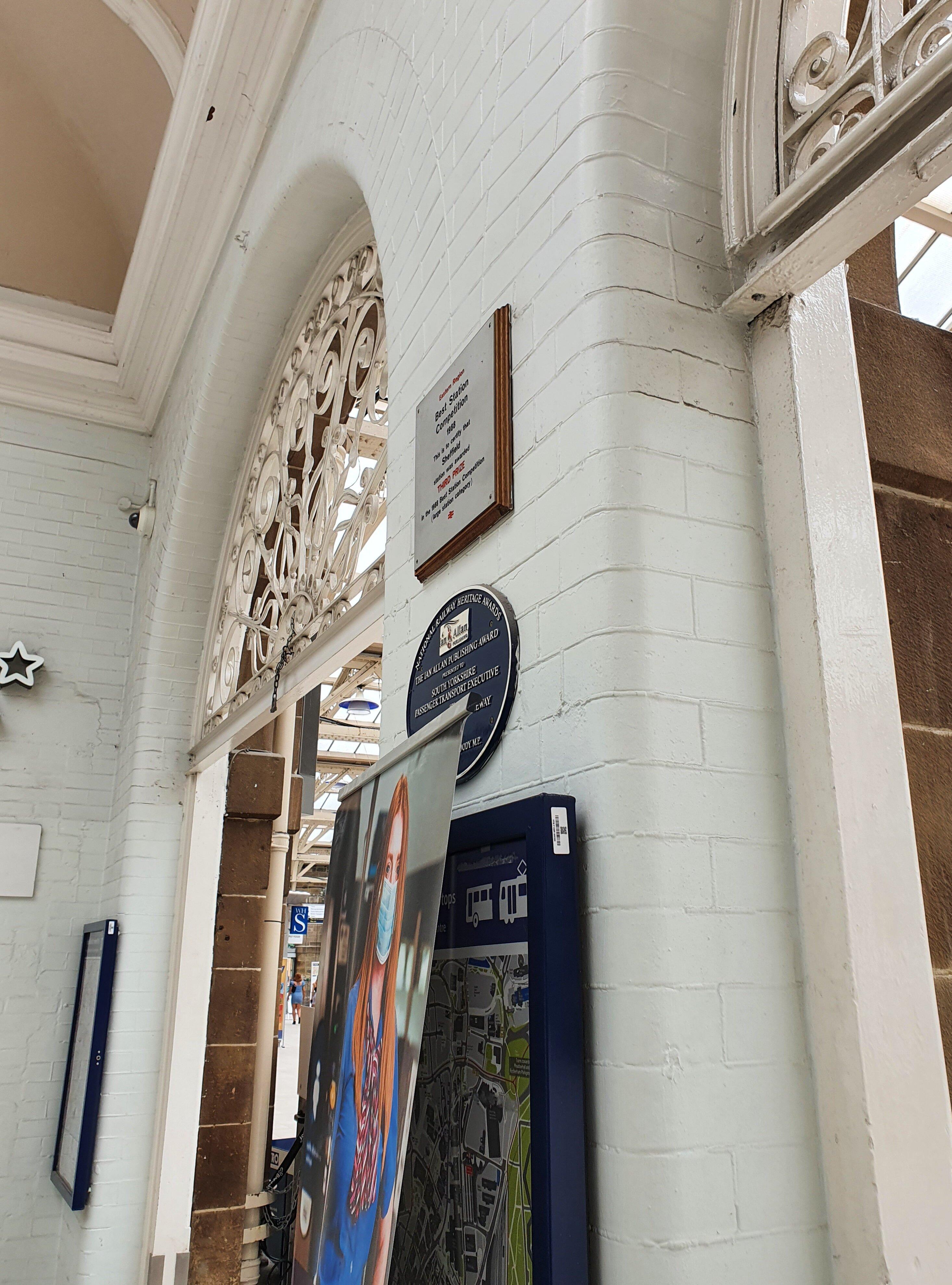 Sheffield Railway Station Blue Plaque