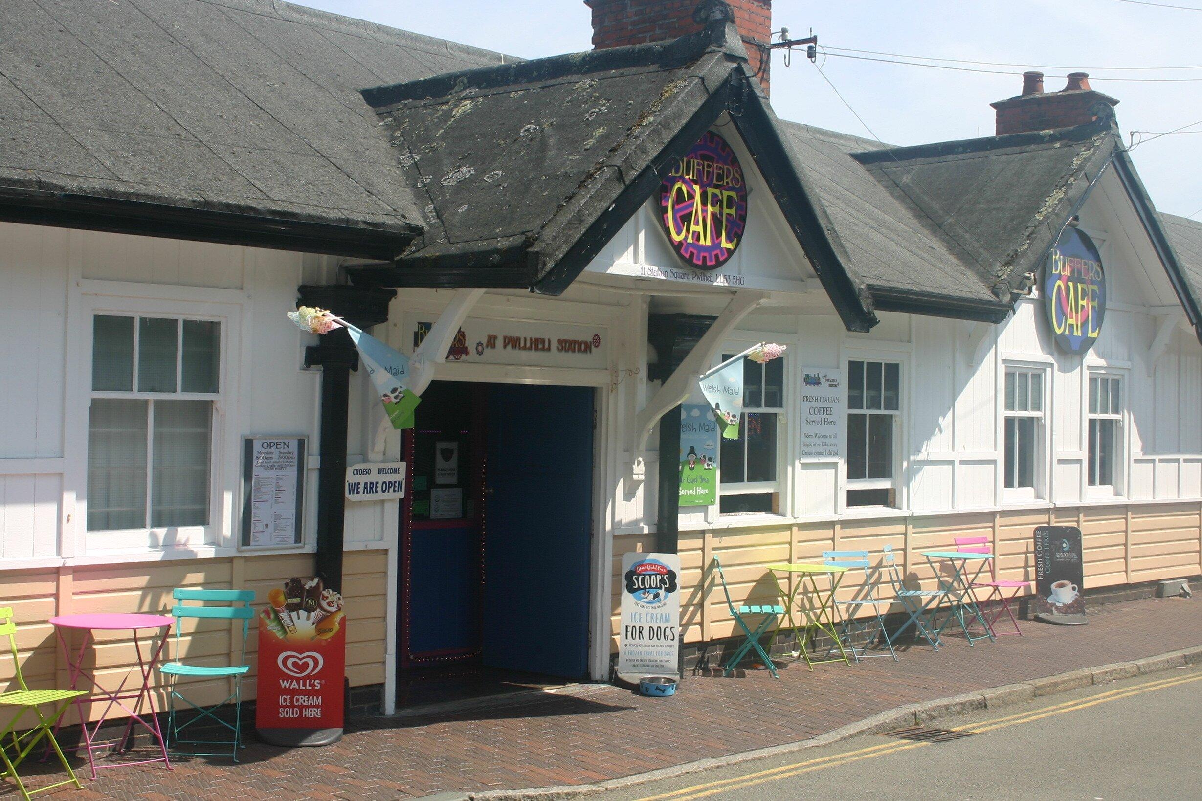 Buffers Cafe at Pwllheli Station