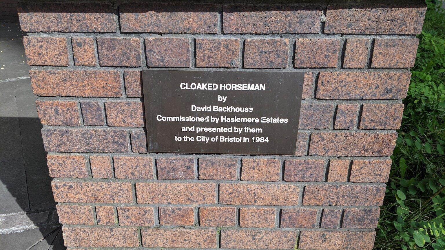 Cloaked Horseman Statue