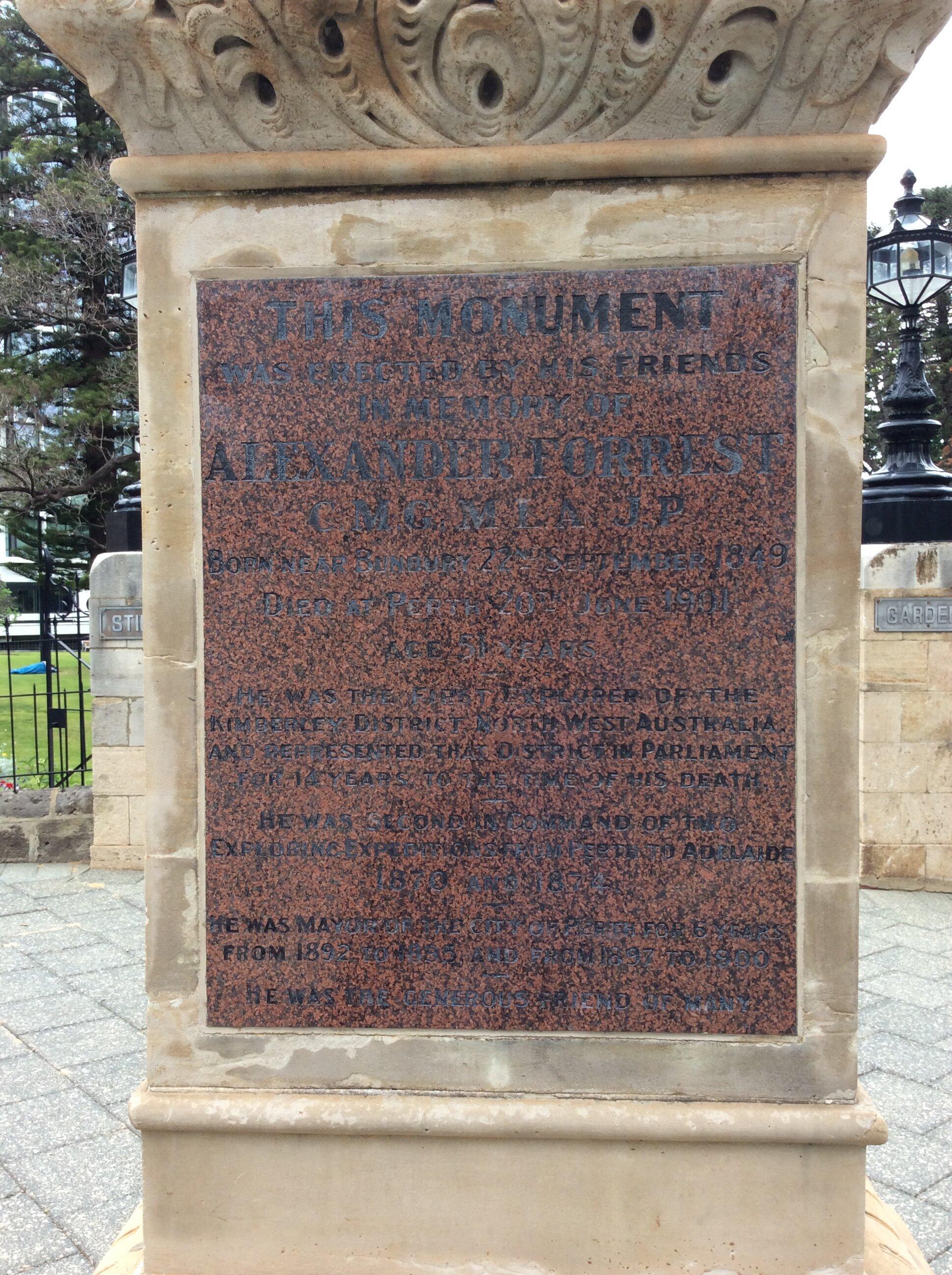 Statue Of Alexander Forrest