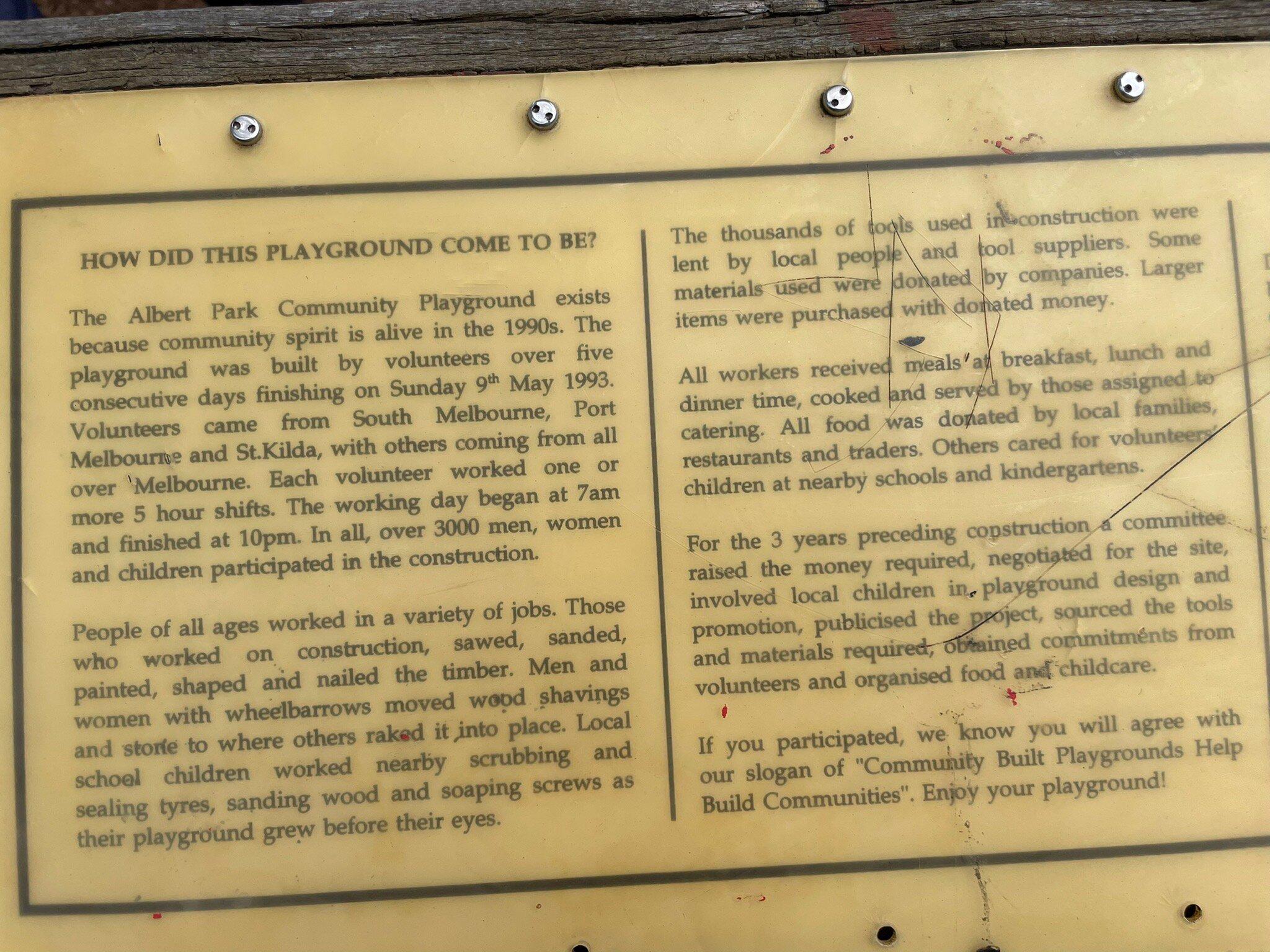 Middle Park Community Playground