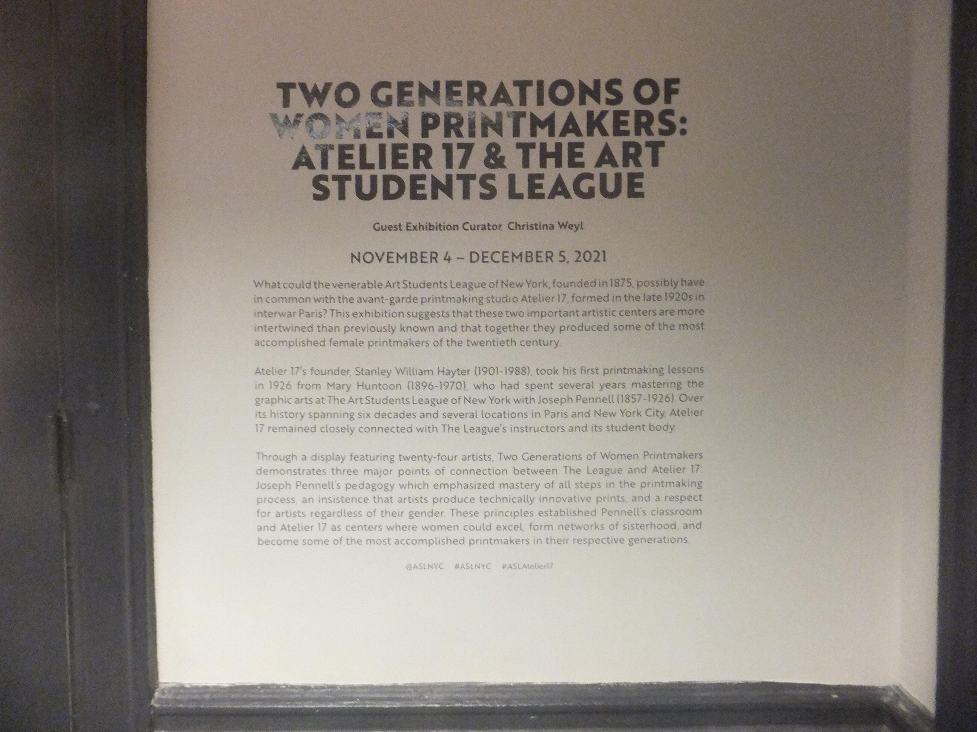 The Art Students League of New York
