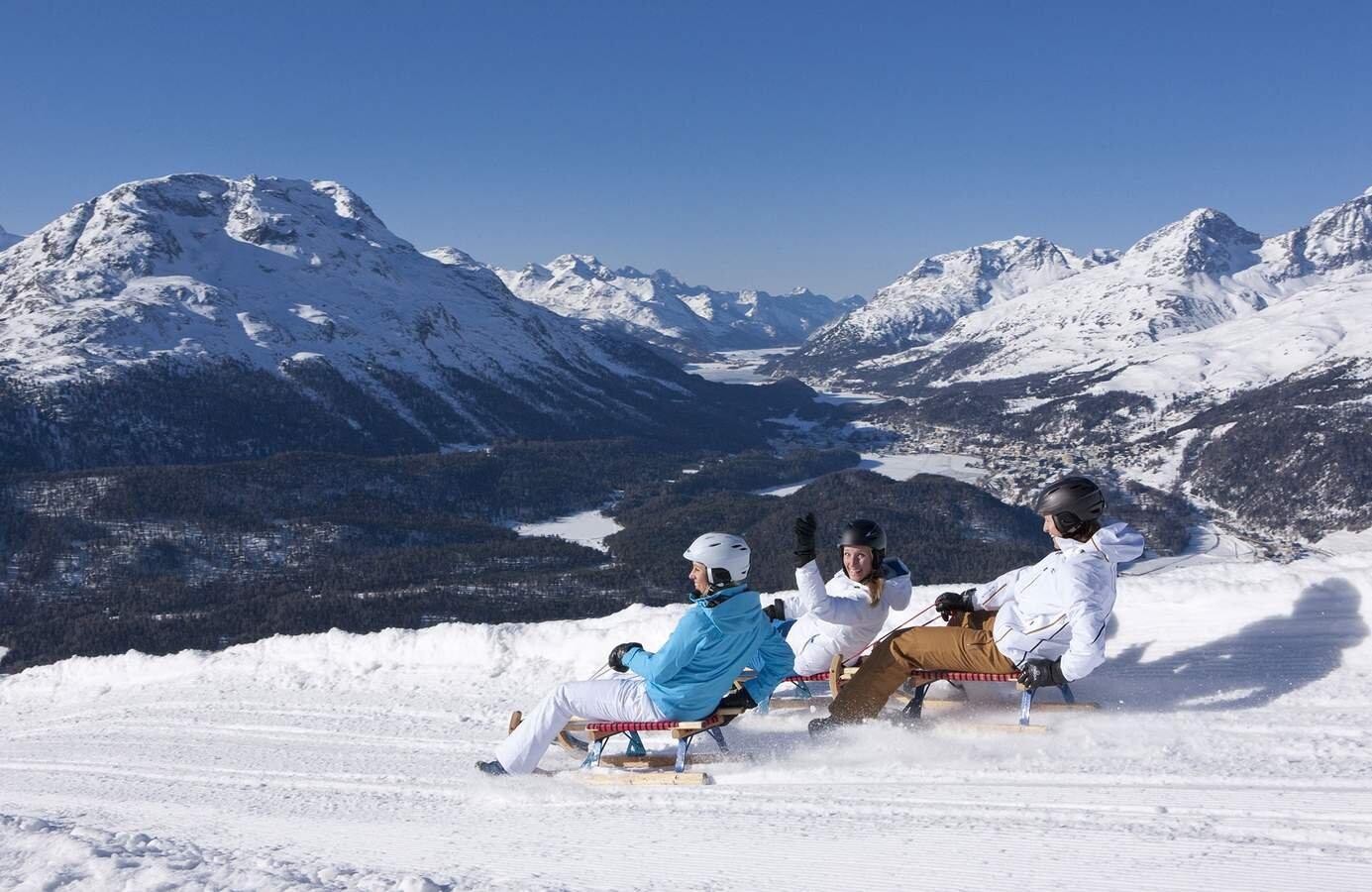 Schlitteln In Pontresina