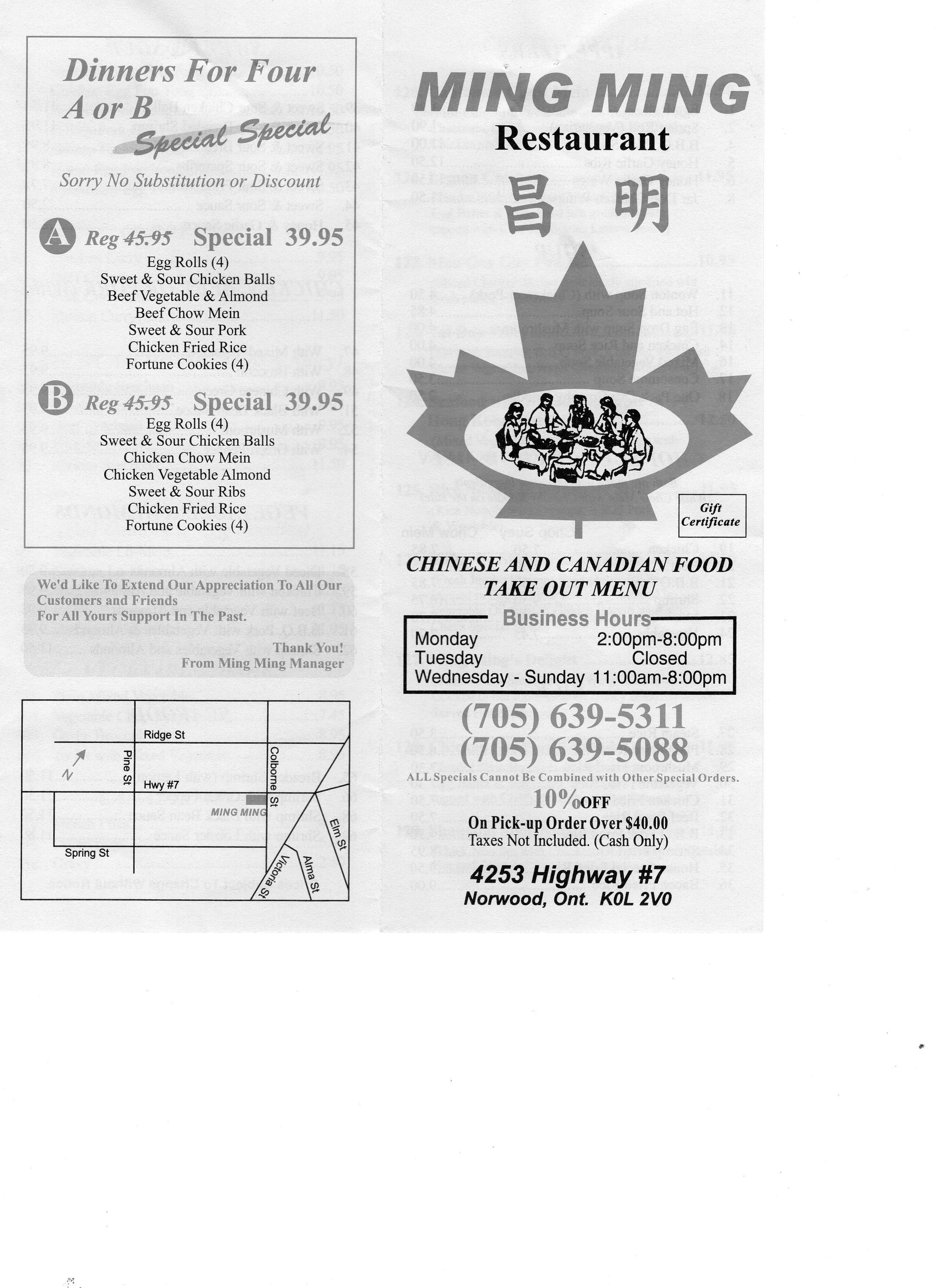 Ming Ming Restaurant