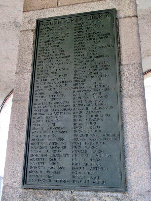 Lapide Commemorativa “Milano per la Resistenza”