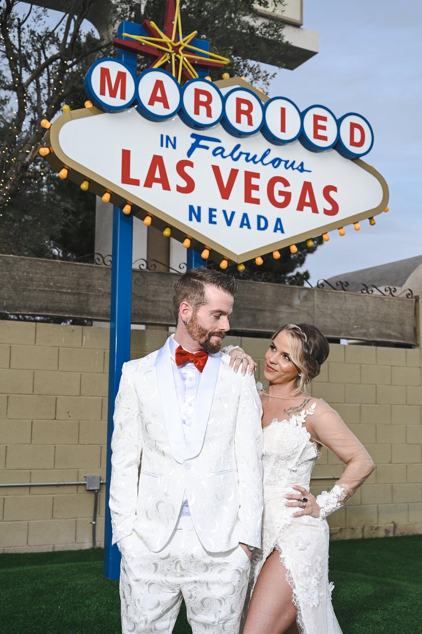 Married In Las Vegas Sign