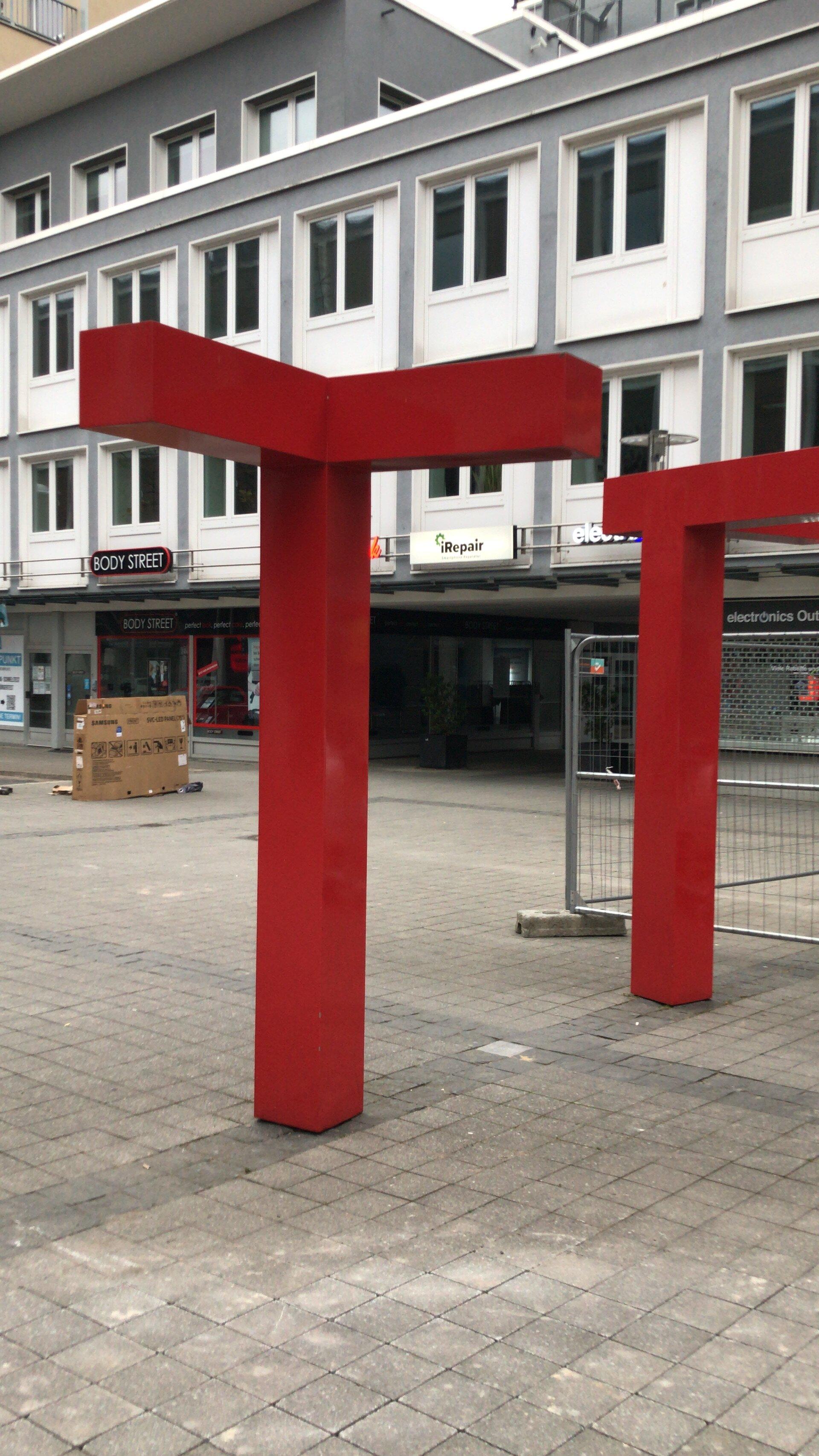 Skulptur "winkelelemente"