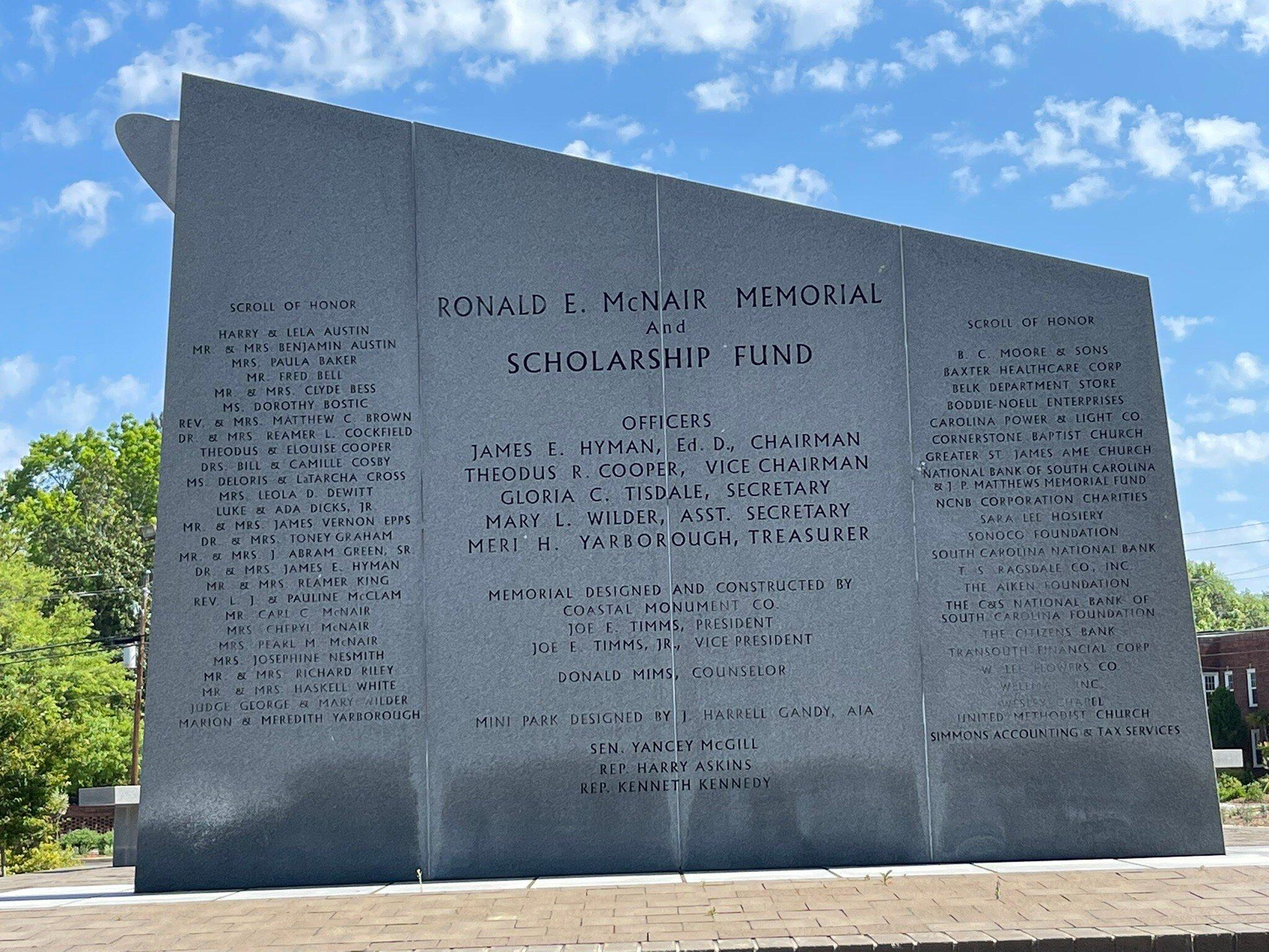 Dr. Ronald E. McNair Memorial Garden