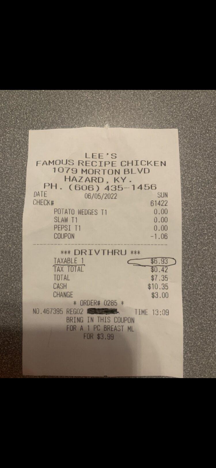 Lee's Famous Recipe Chicken