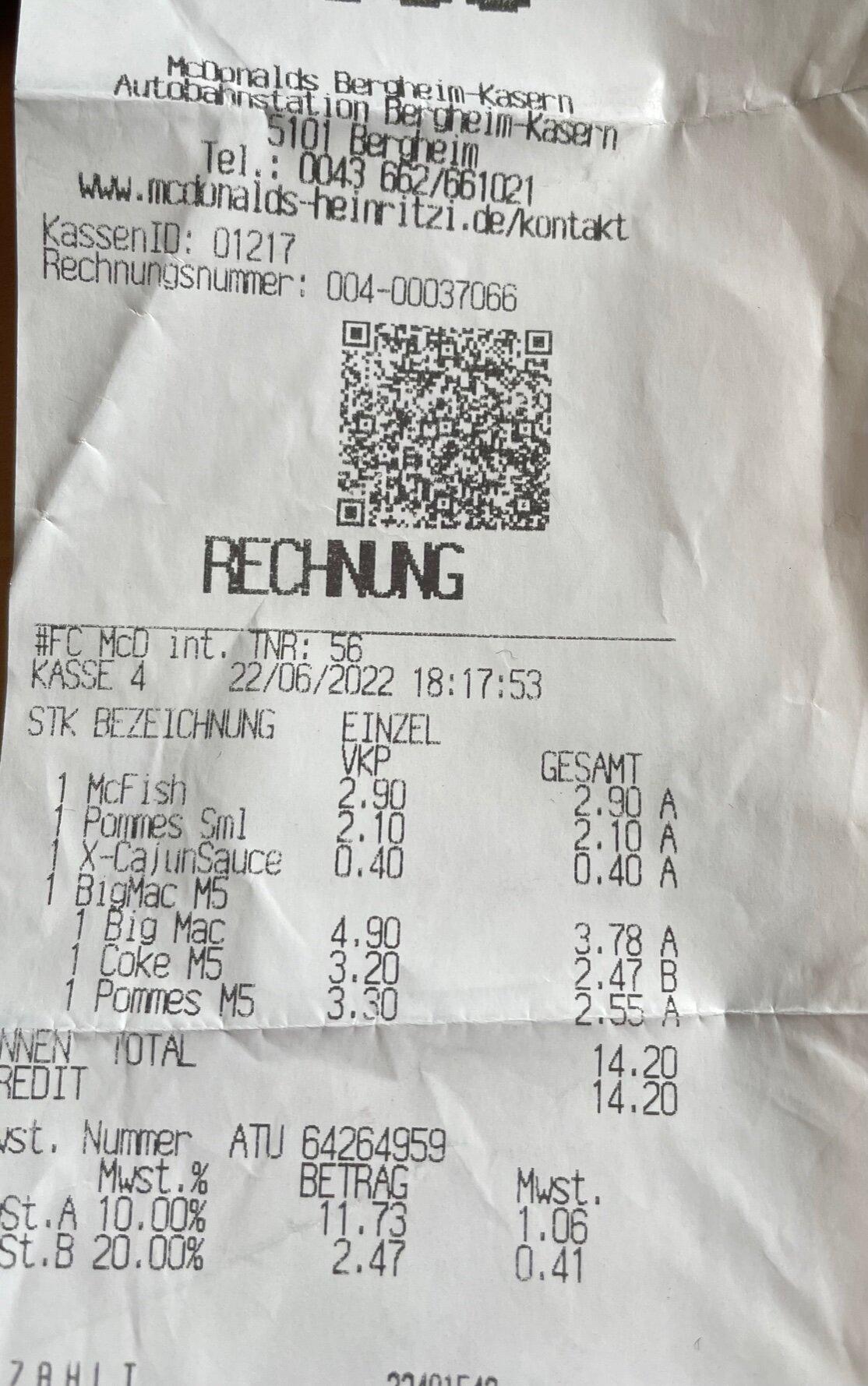 Mc Donald´s Osterreich