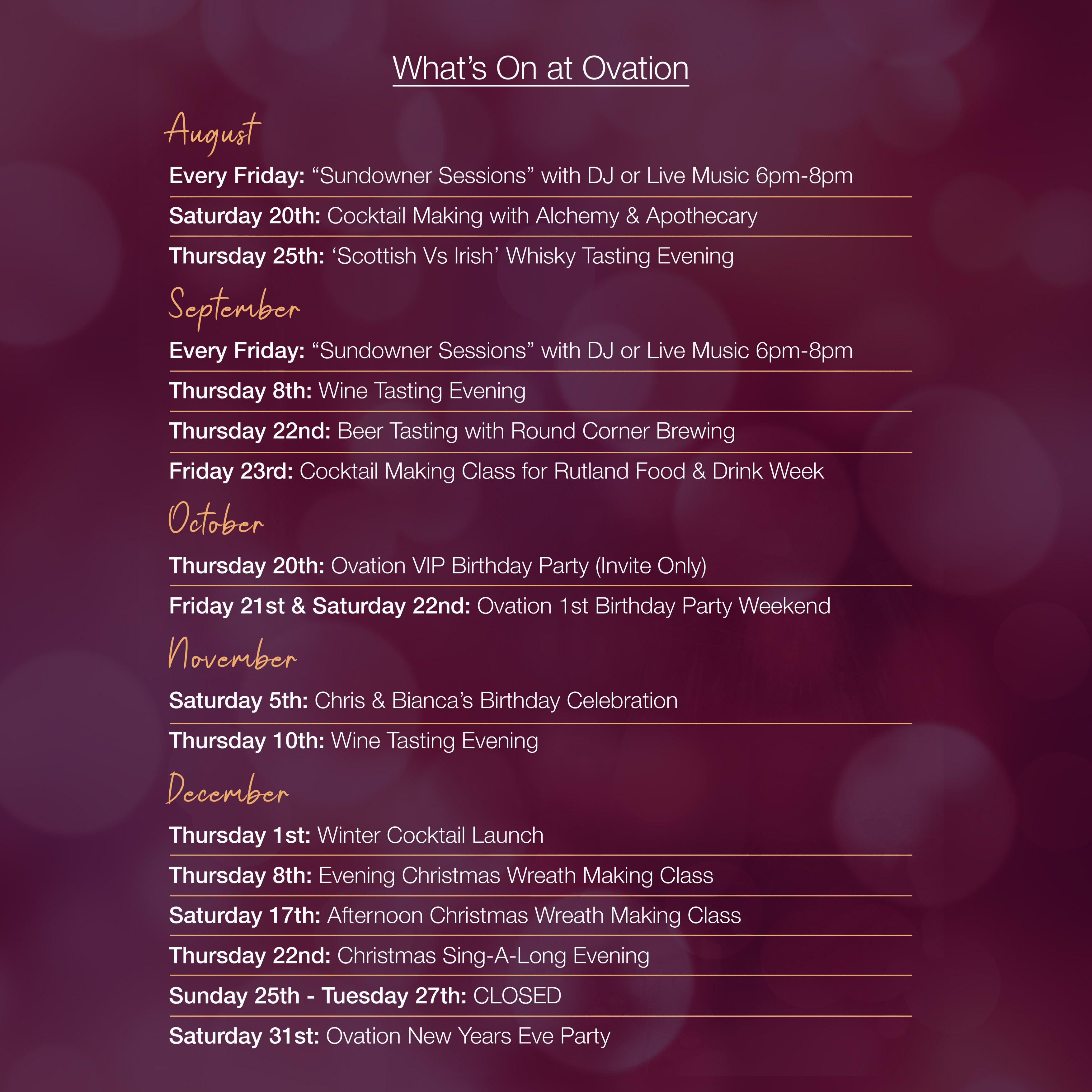 Ovation Wine & Spirit Bar