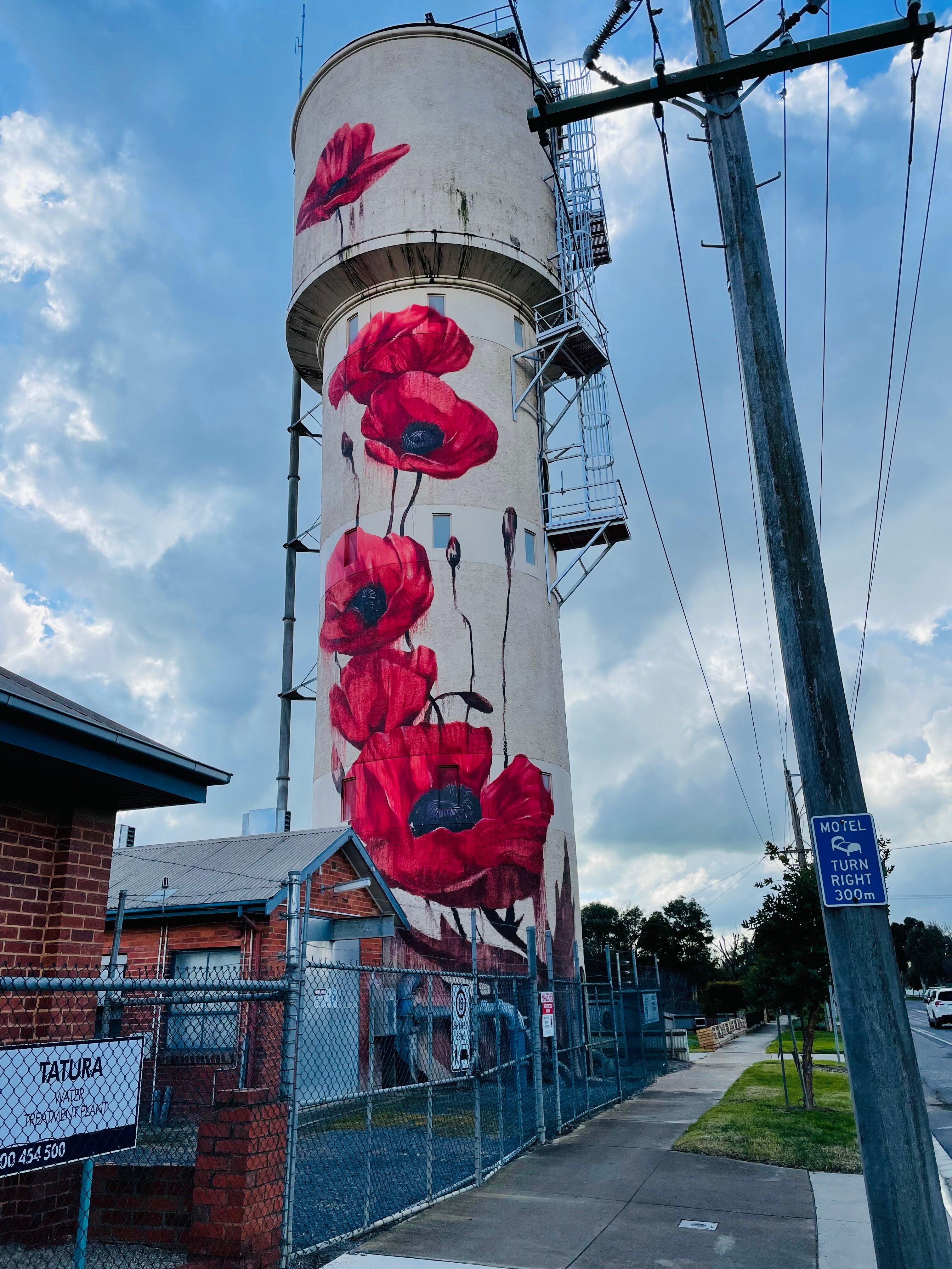 Tatura Water Tower Art