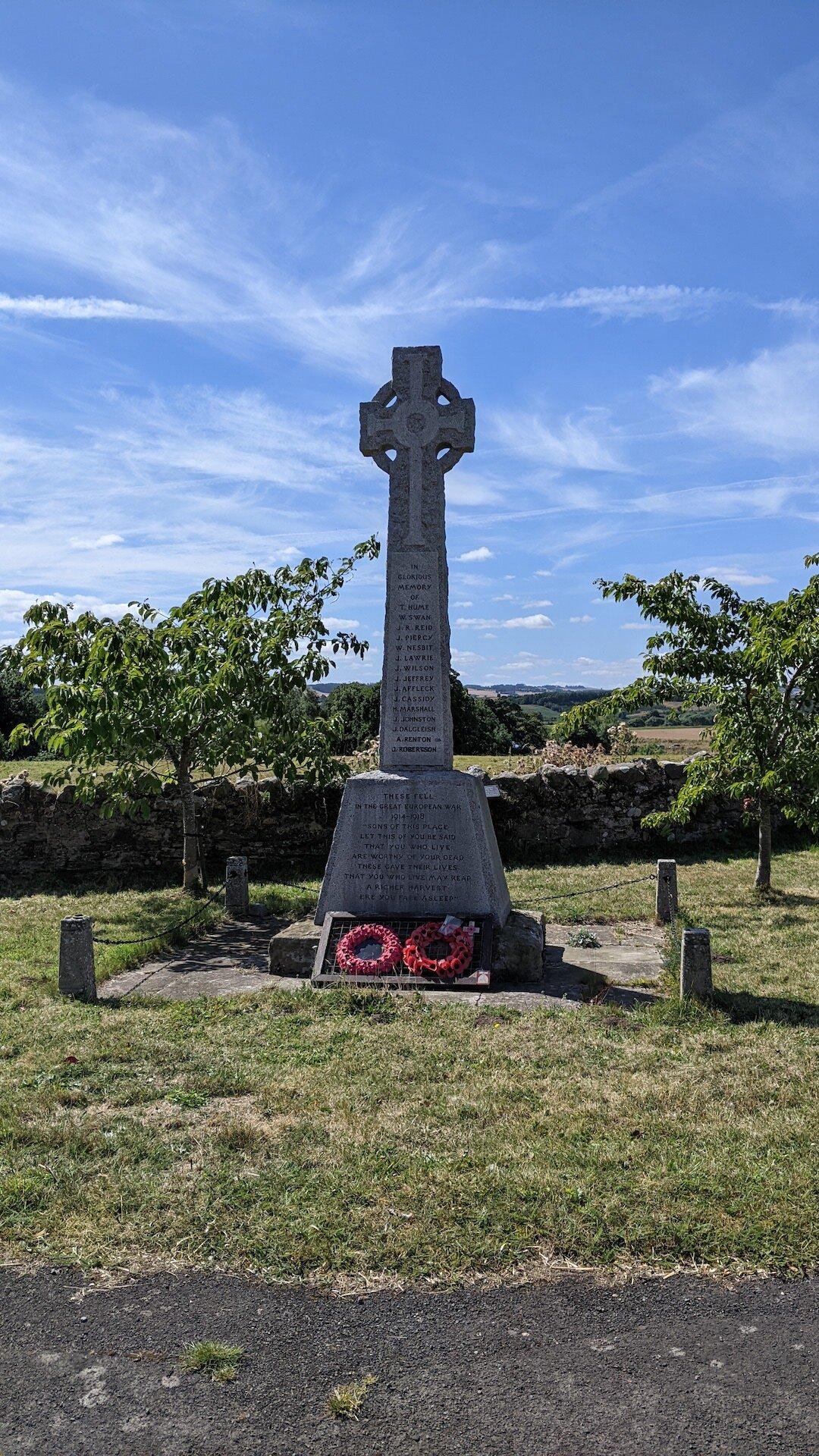 Cornhill On Tweed War Memorial