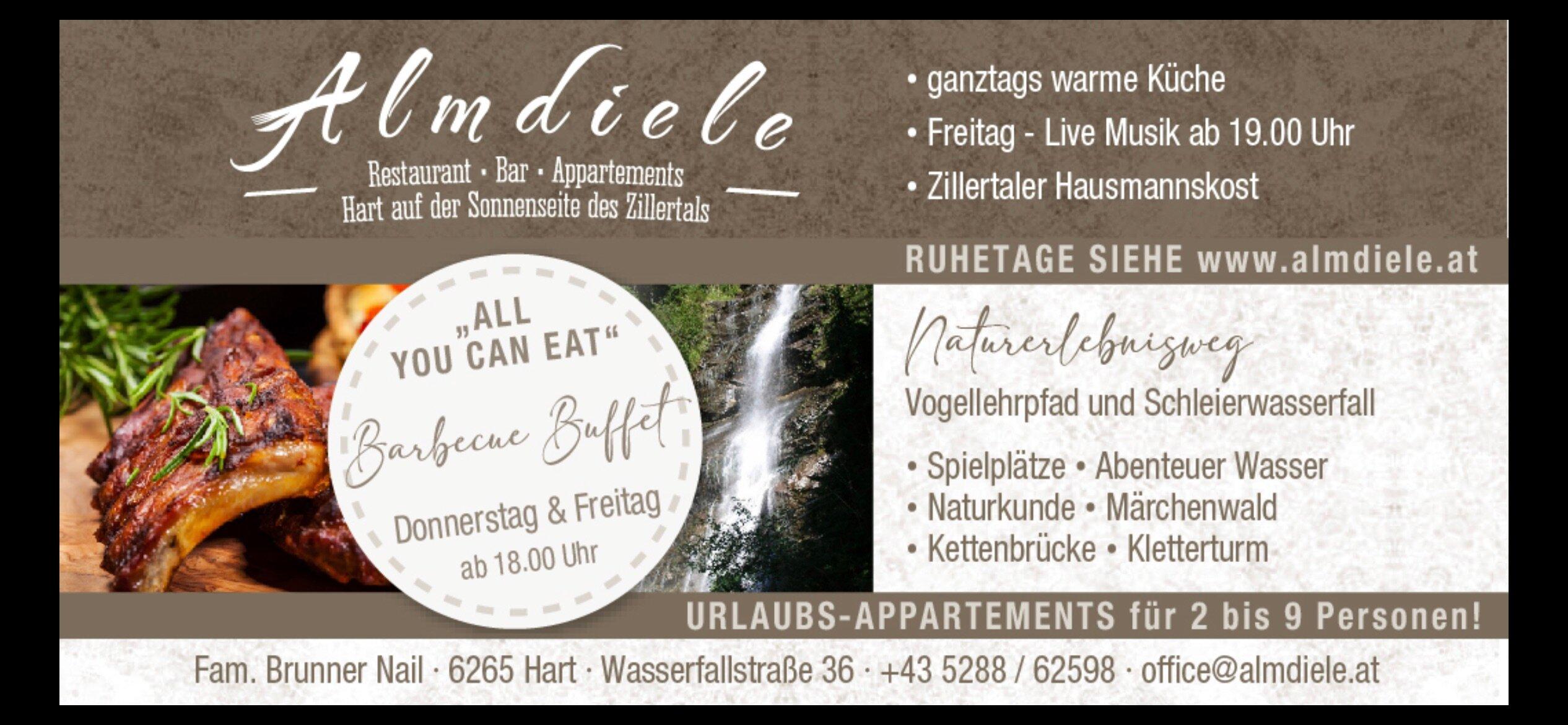 Restaurant Appartements Almdiele