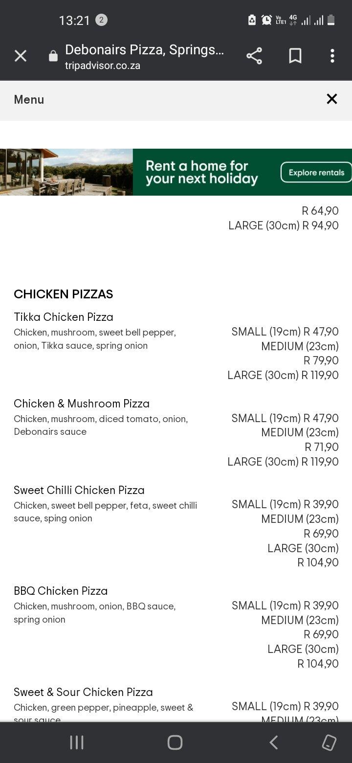 Debonairs Pizza