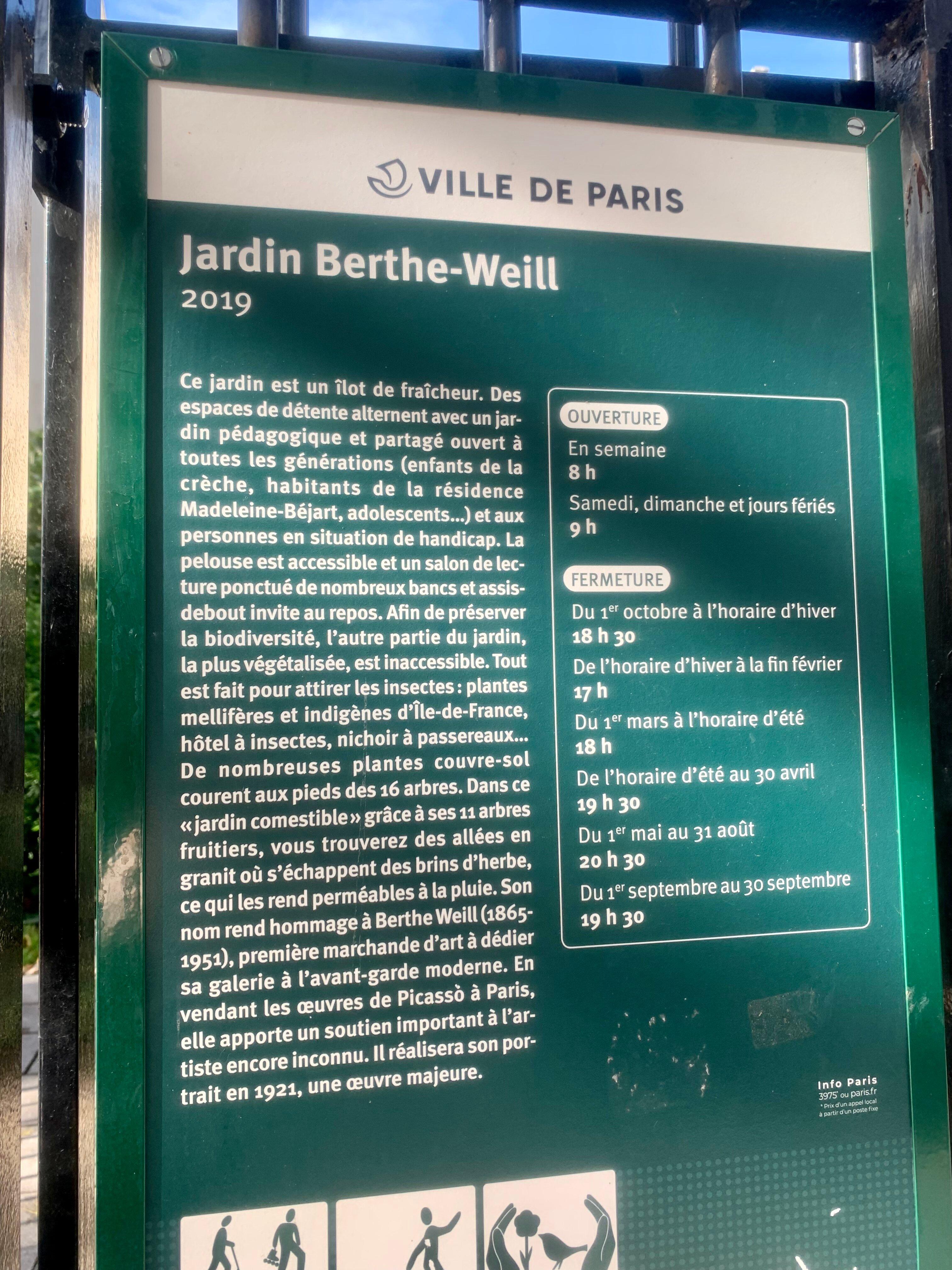 Jardin Berthe-Weill