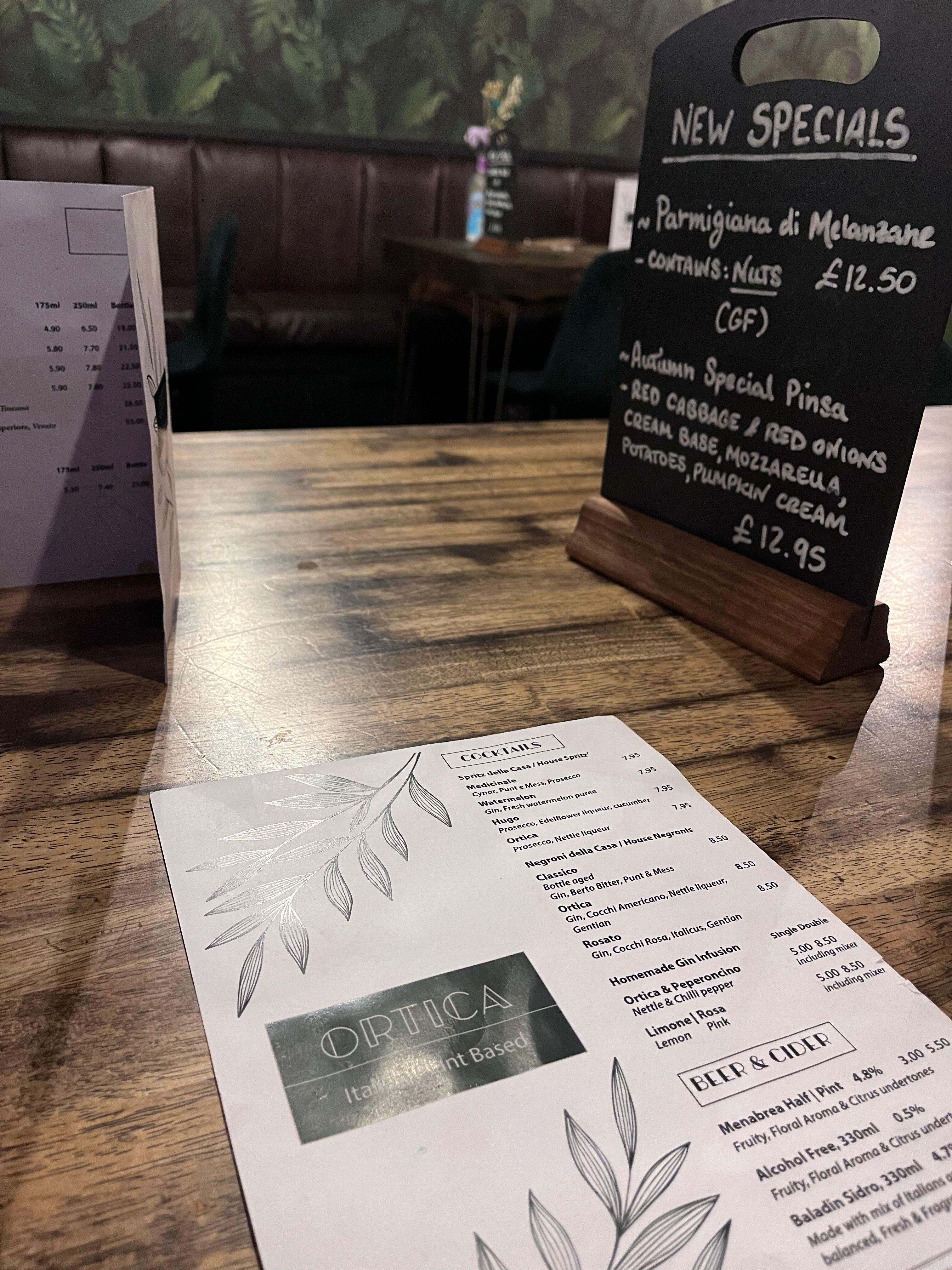 Ortica Italian Plant Based