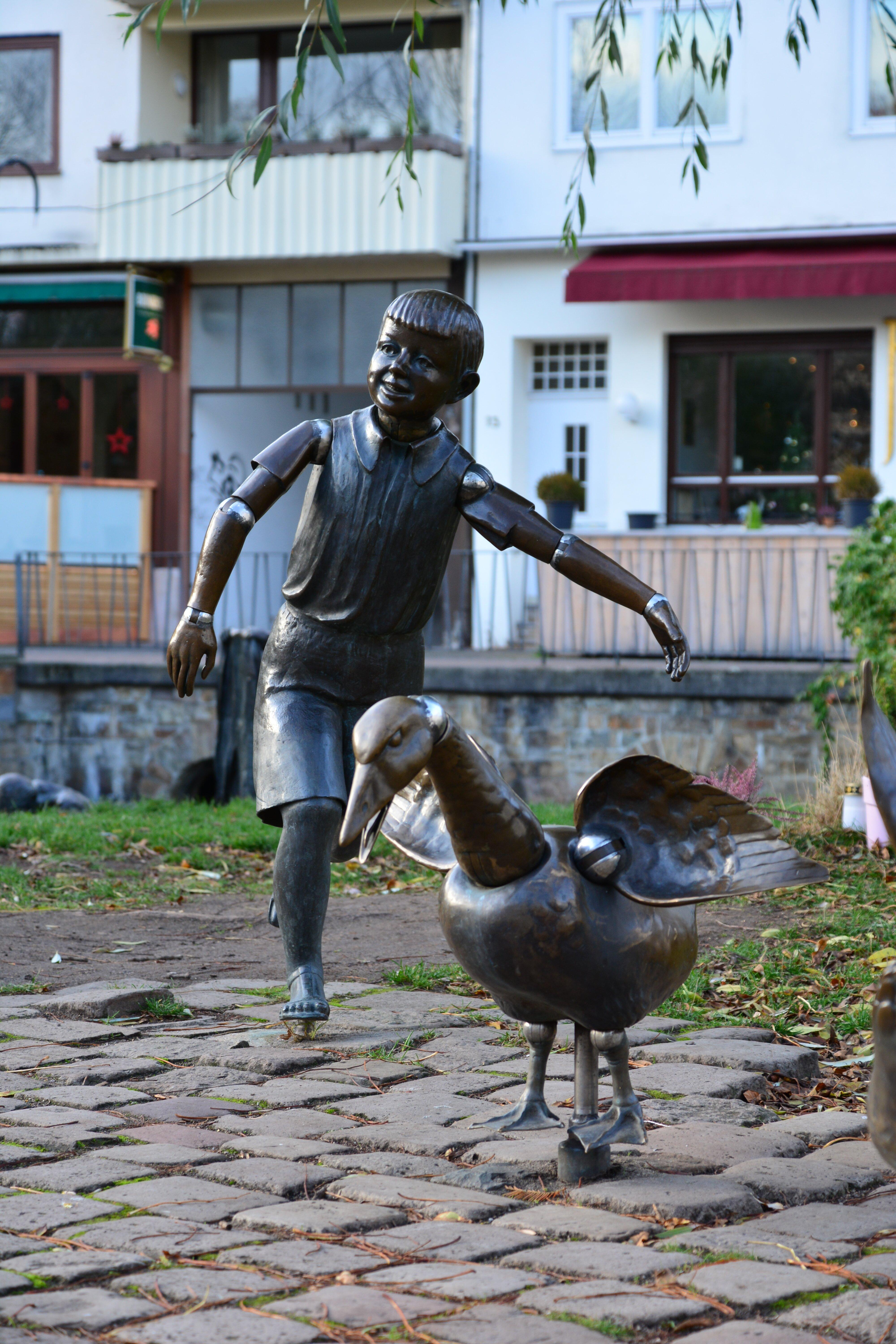 Bronze Miniatur Der Stadt Paderborn.