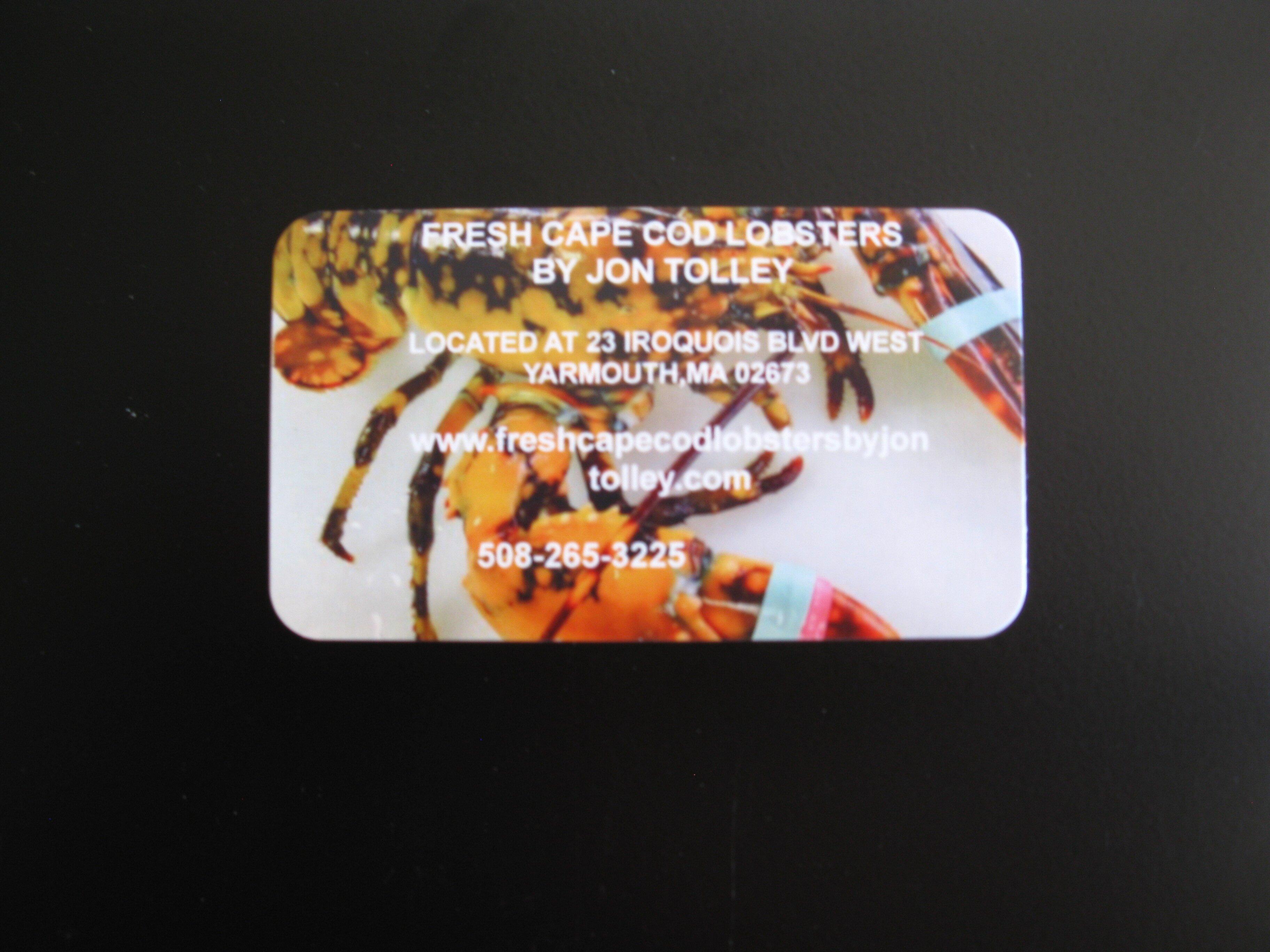 Fresh Cape Cod Lobsters By Jon Tolley