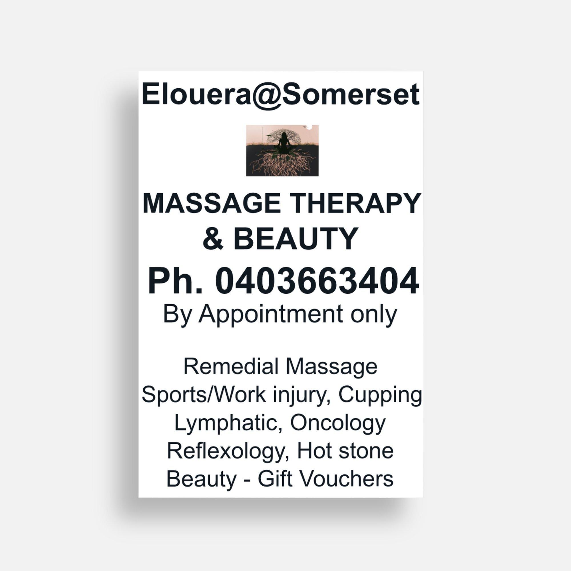 Elouera@Somerset Remedial Massage with a Touch of Day Spa