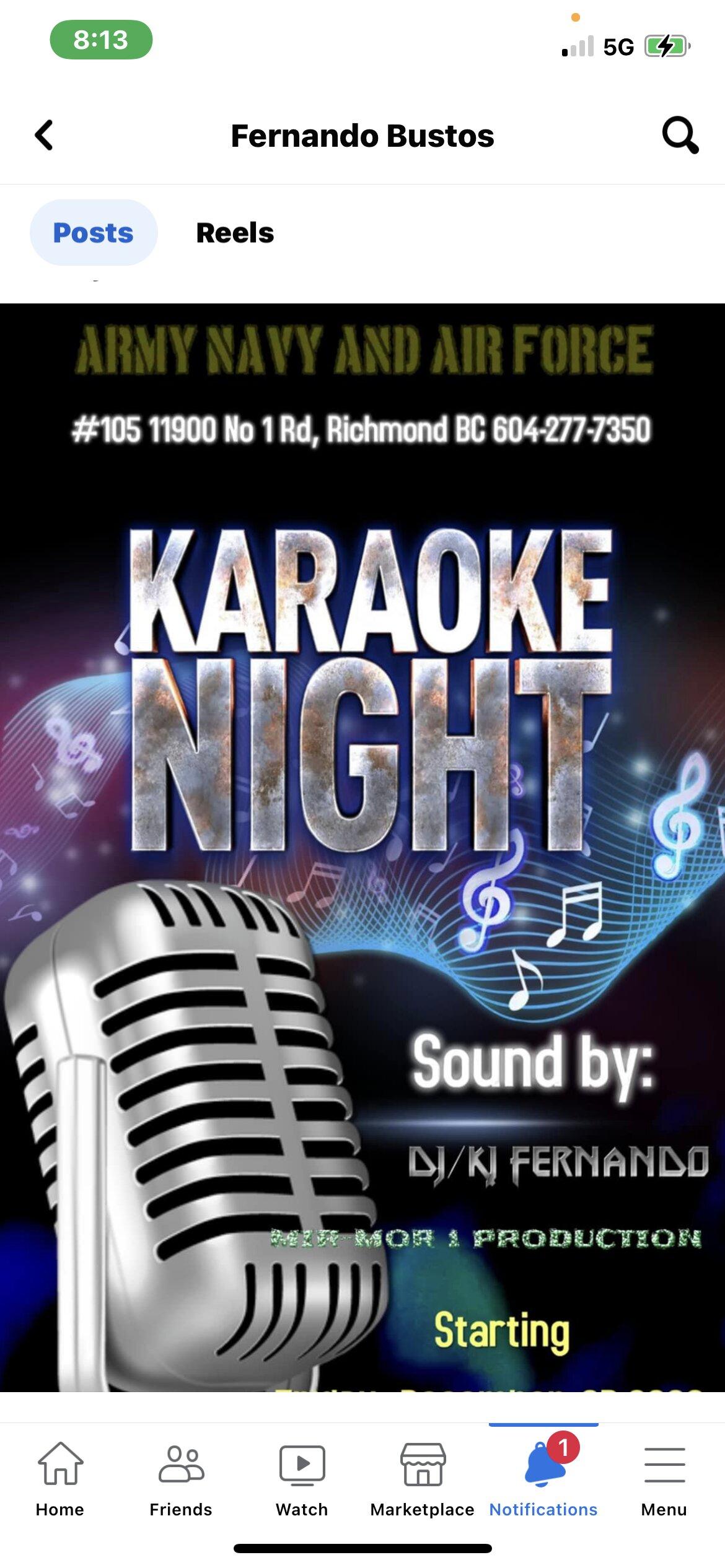 Army, Navy & Air Force Veterans Club 284