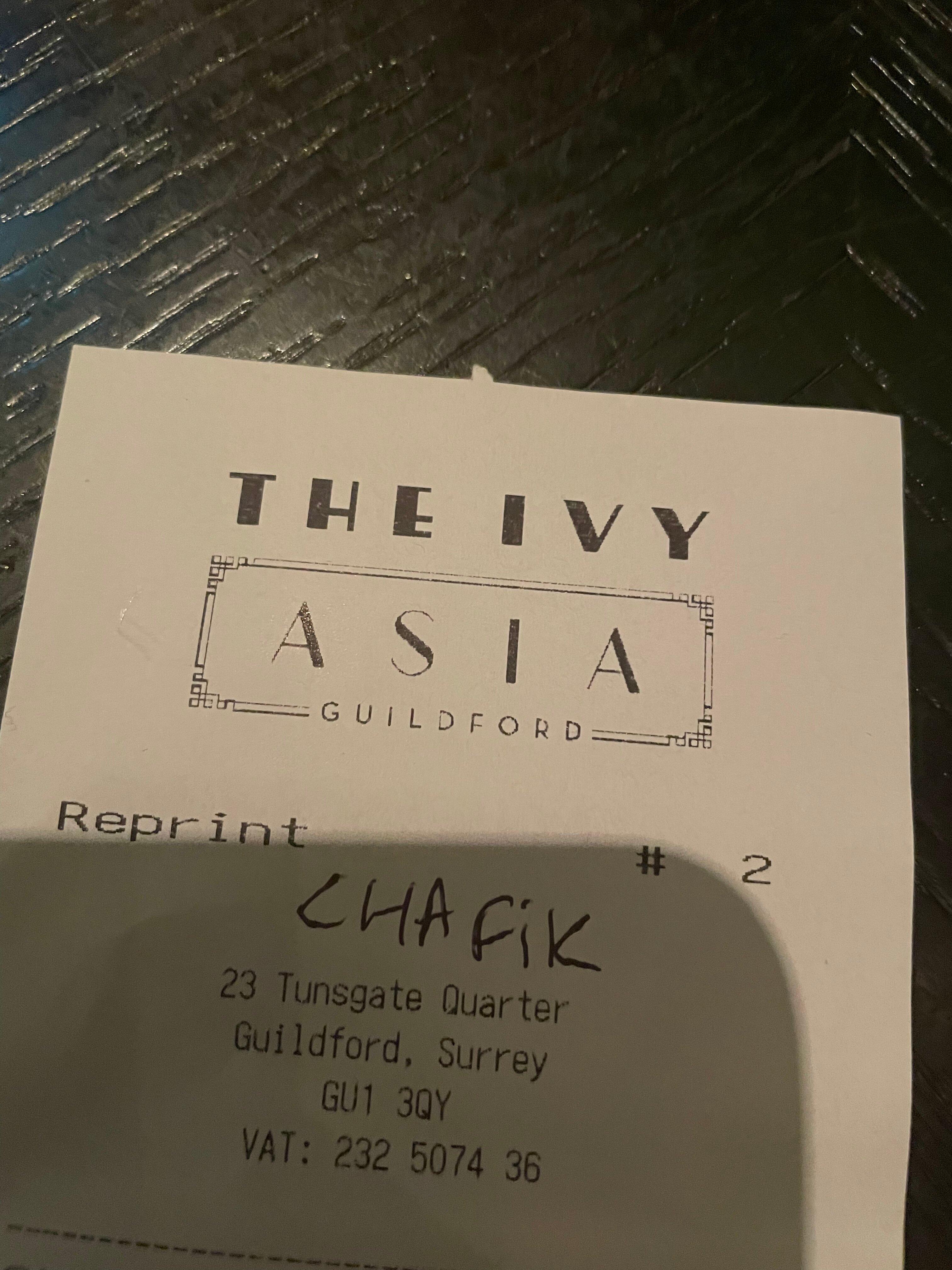 The Ivy Asia, Guildford
