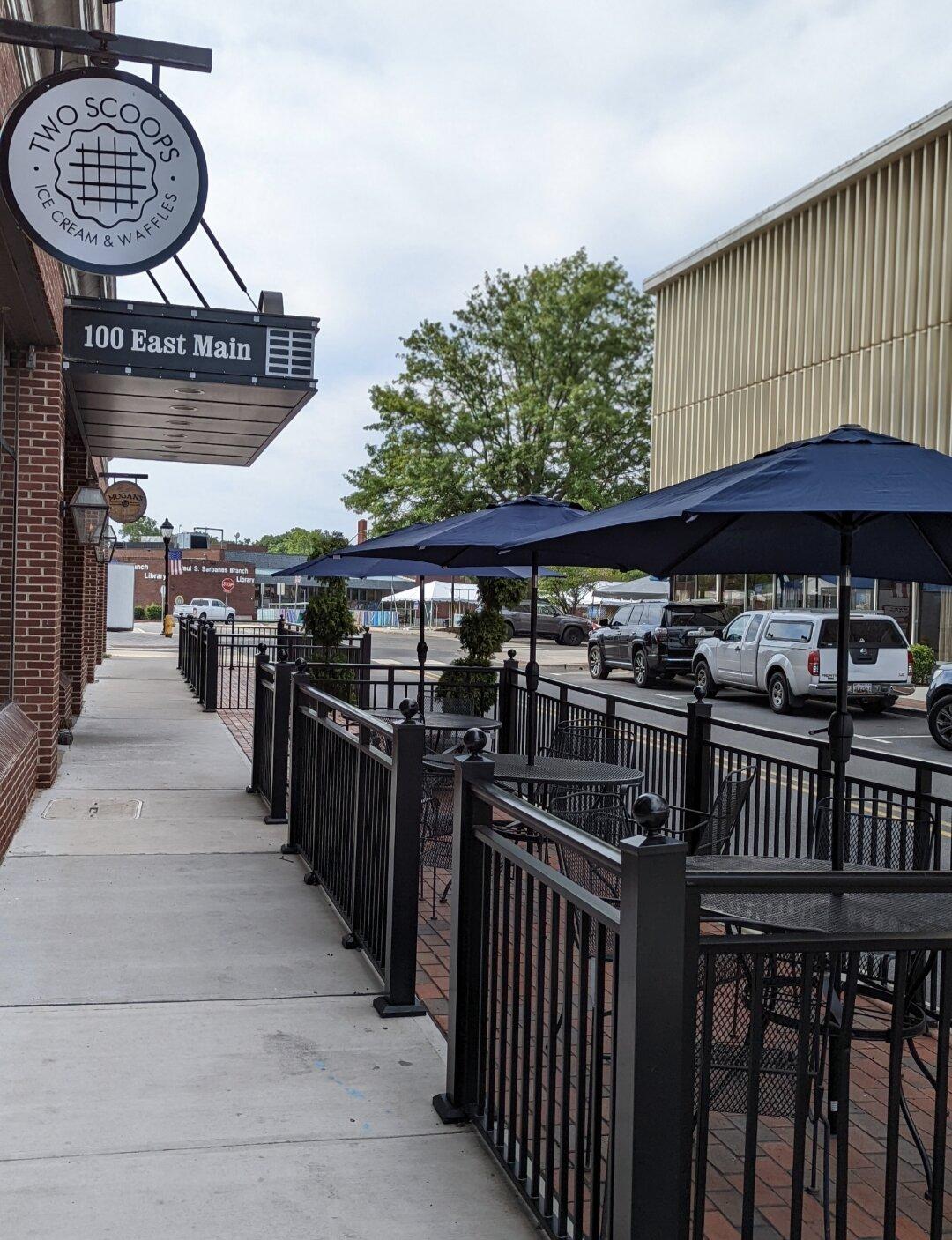 Two Scoops Ice Cream & Waffles