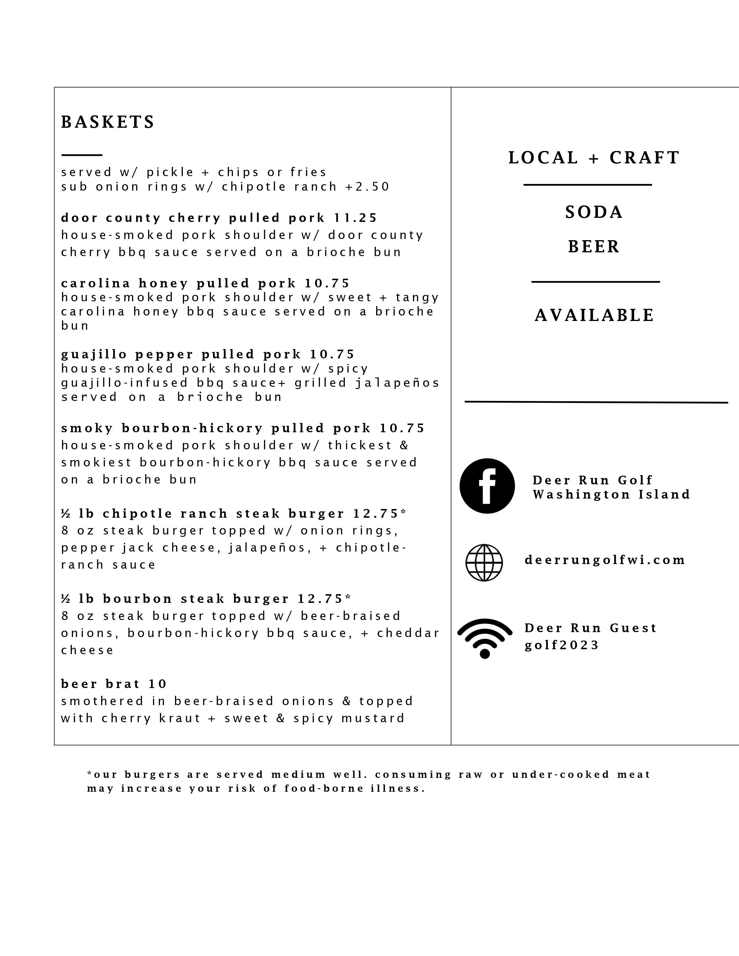 Deer Run Golf Washington Island