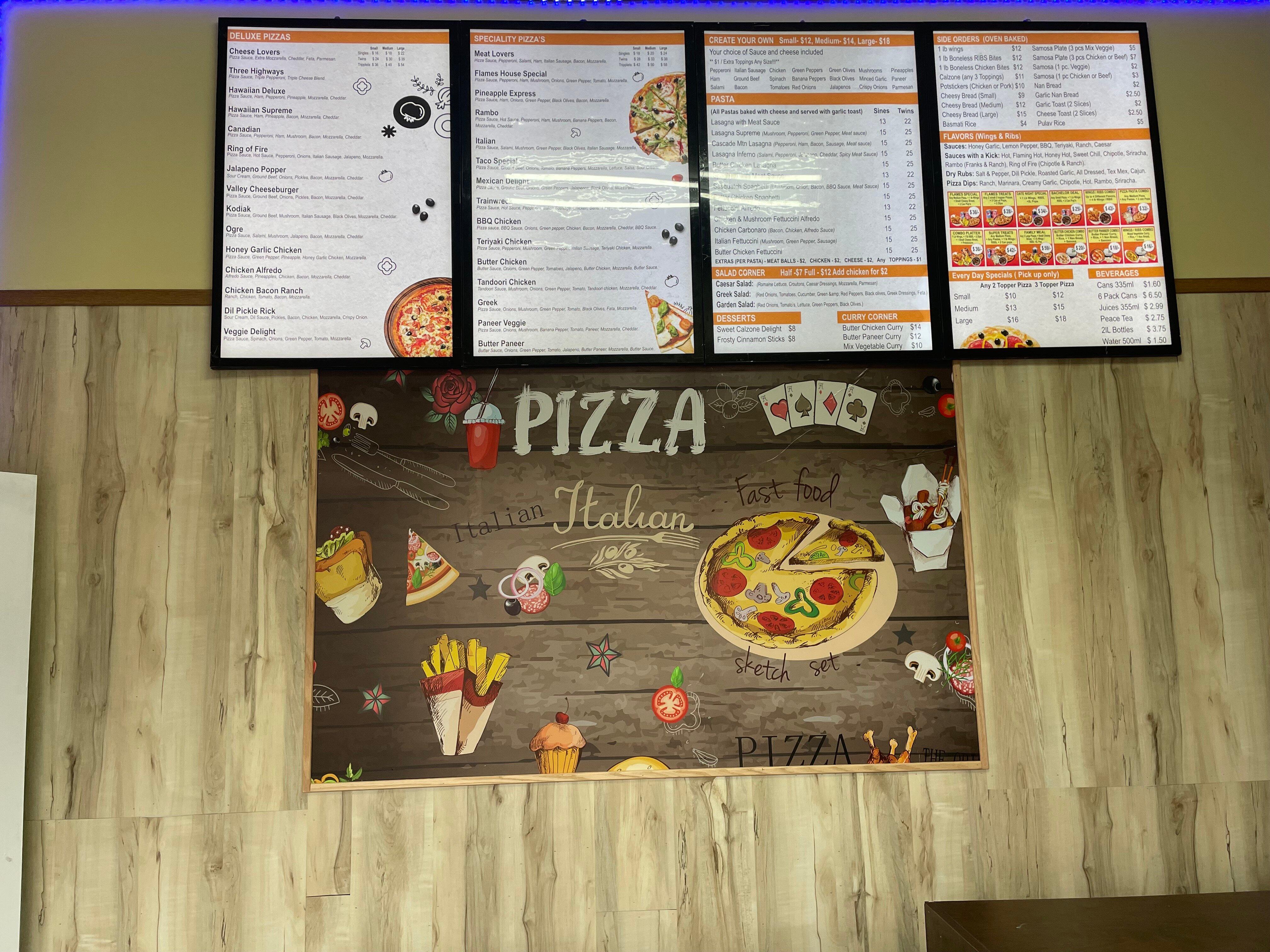 Flames Pizzas & Pastas