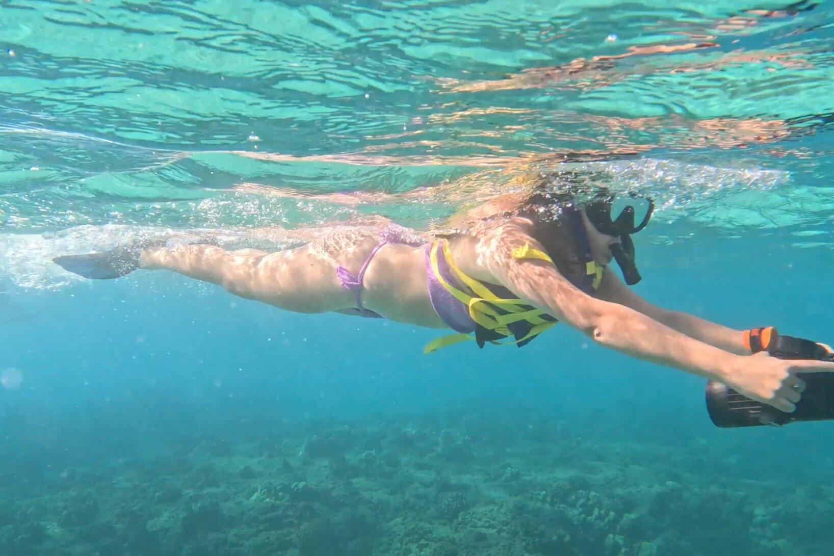 Jet Scooter Snorkeling at a Shipwreck