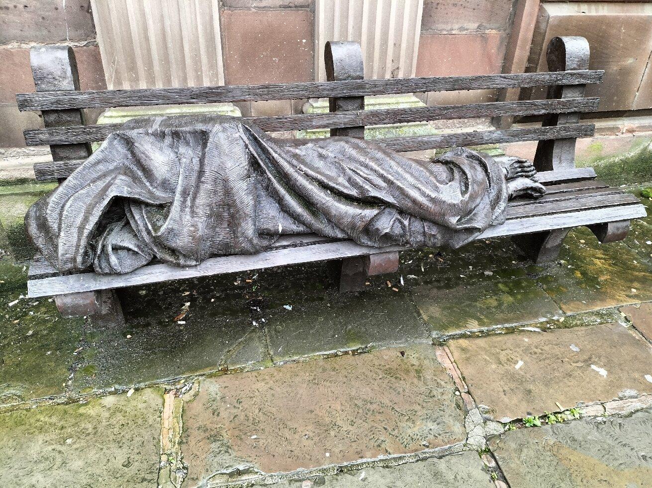 Homeless Jesus Statue
