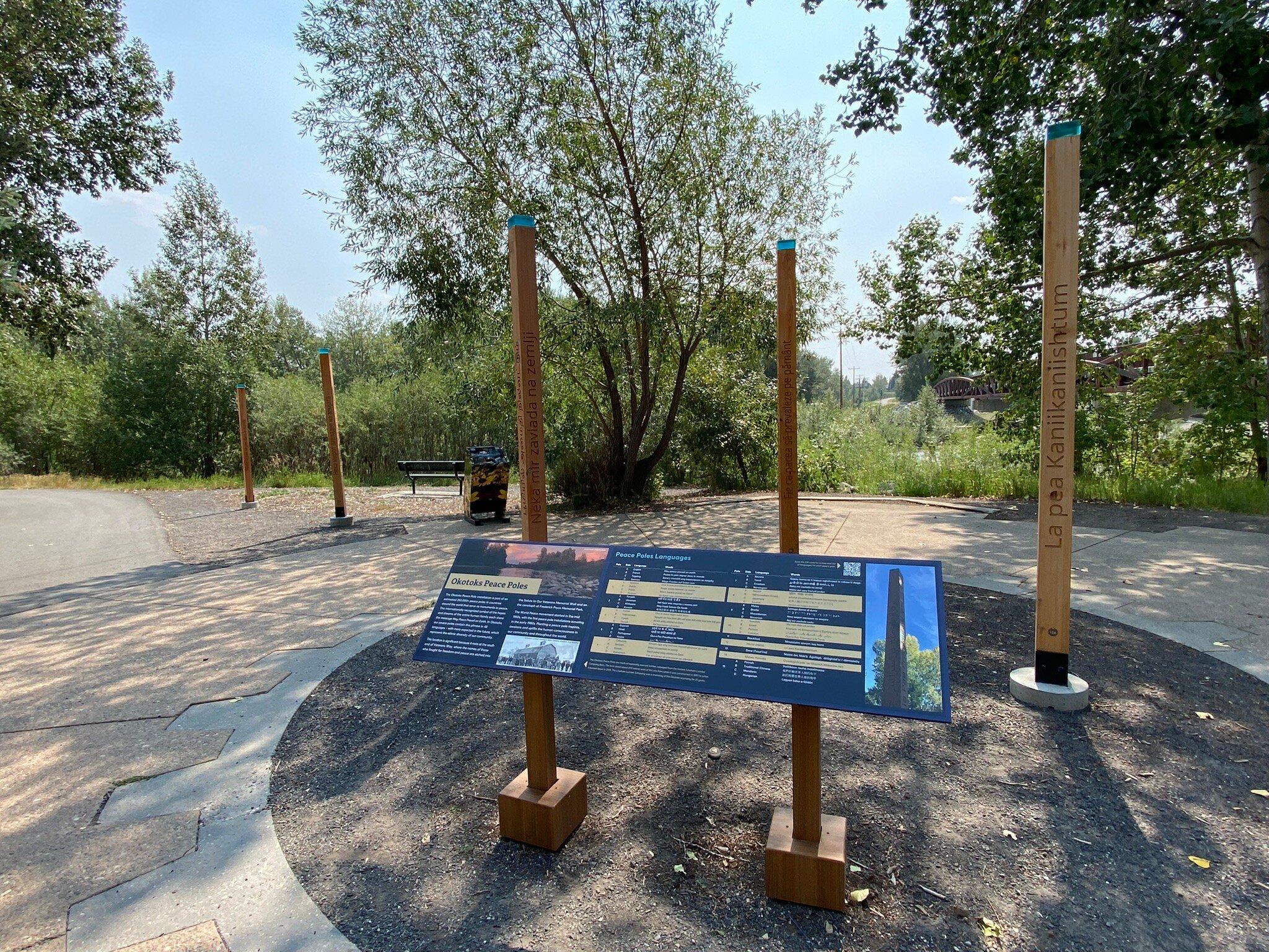 Peace Poles Okotoks