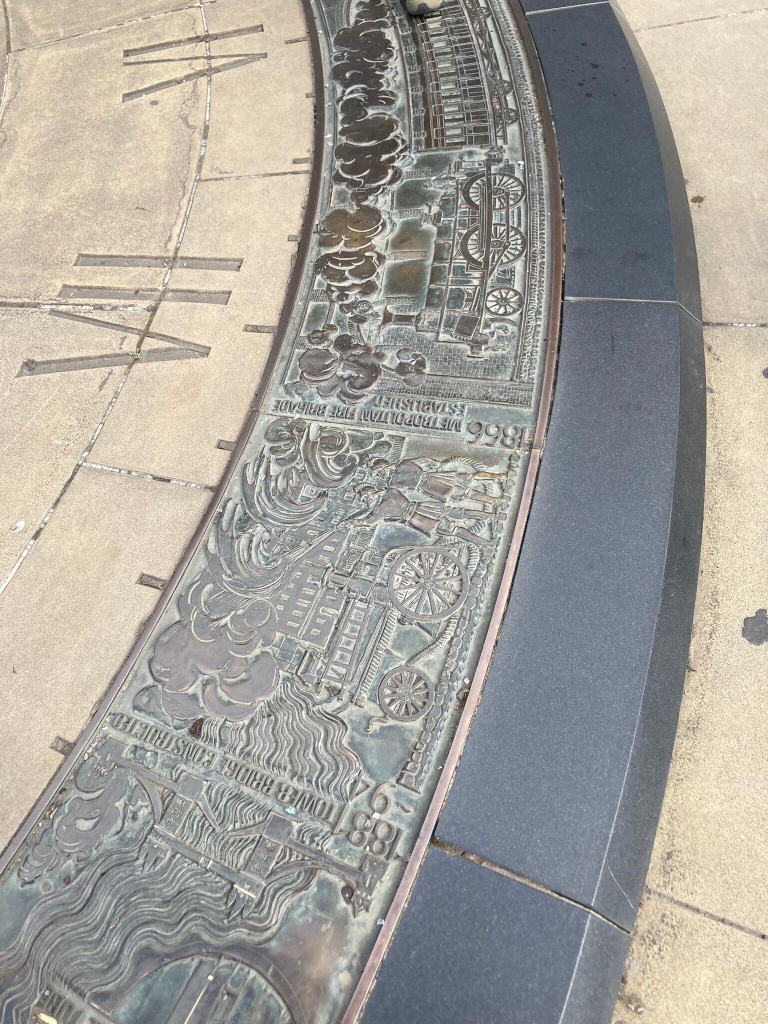 Sundial At The Tower Hill Underground Station