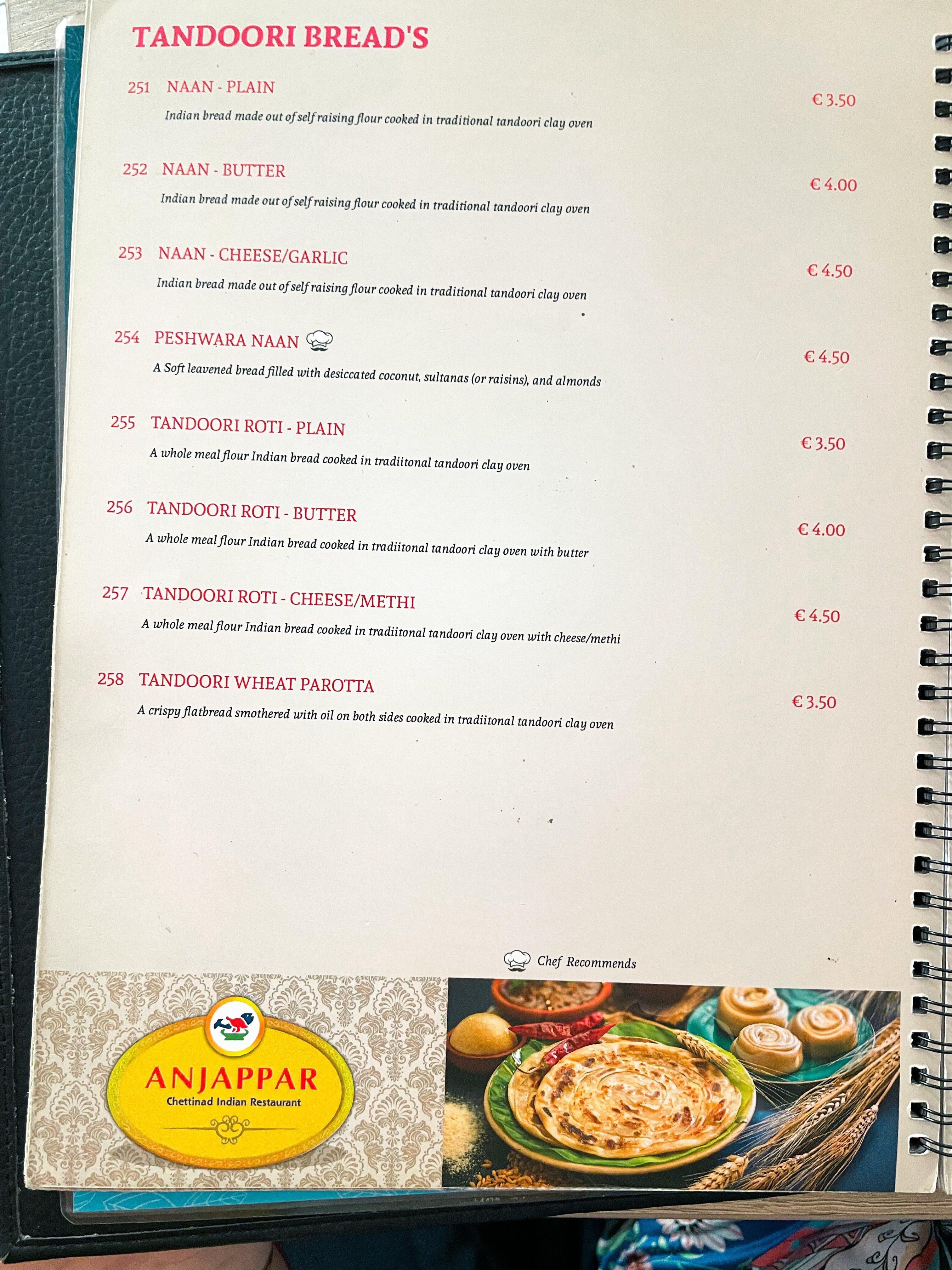 Anjappar Indian Restaurant