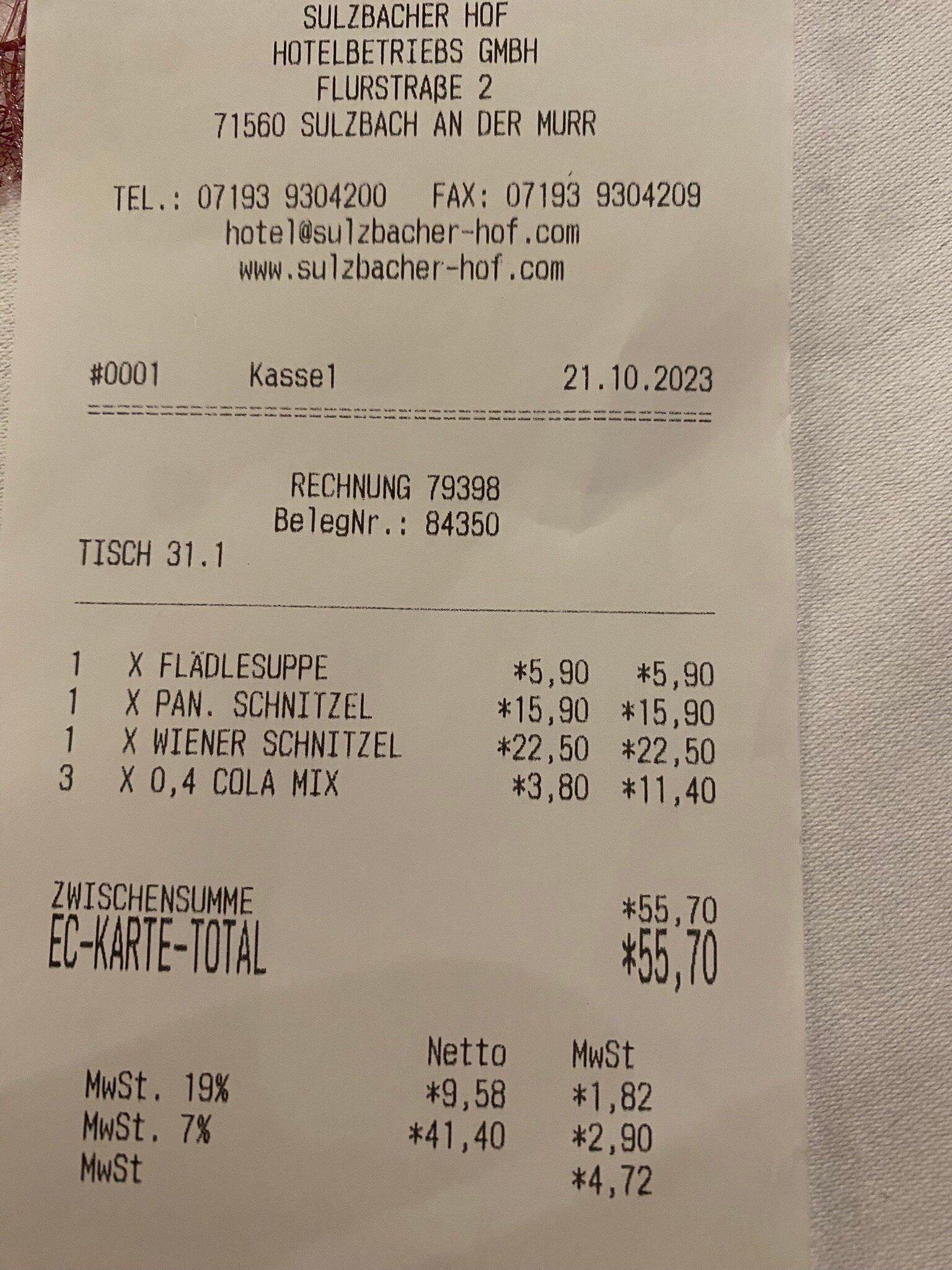 Sulzbacher Hof Hotelbetriebs GmbH