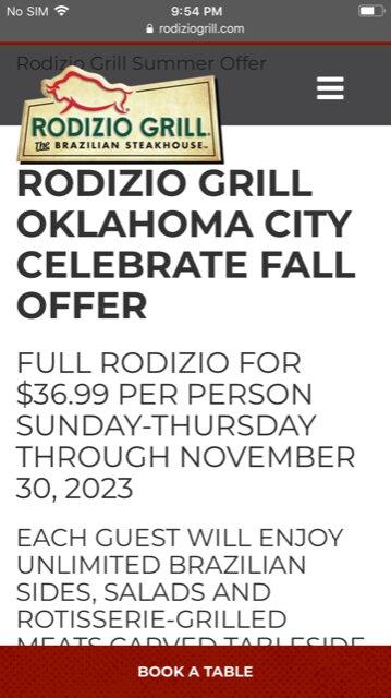 Rodizio Grill Brazilian Steakhouse Oklahoma City