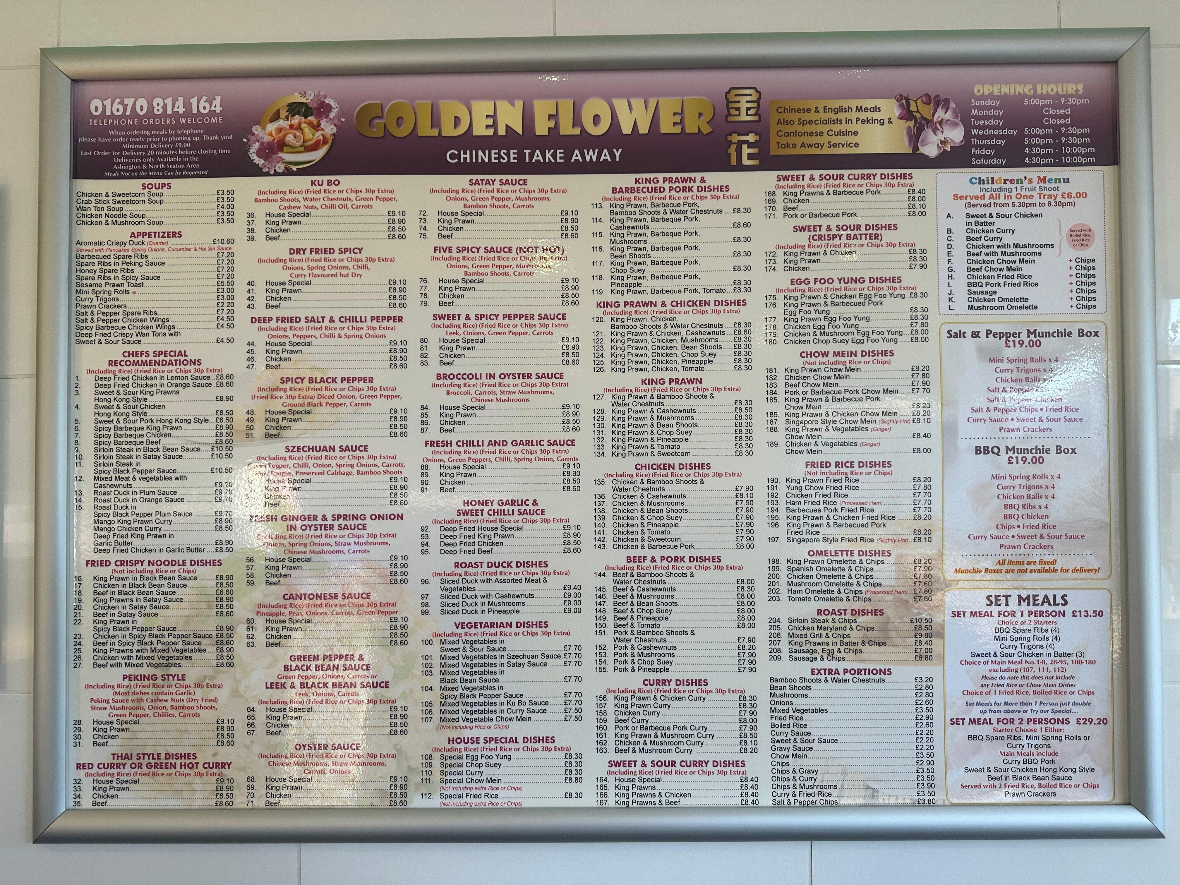 Golden Flower Chinese Takeaway