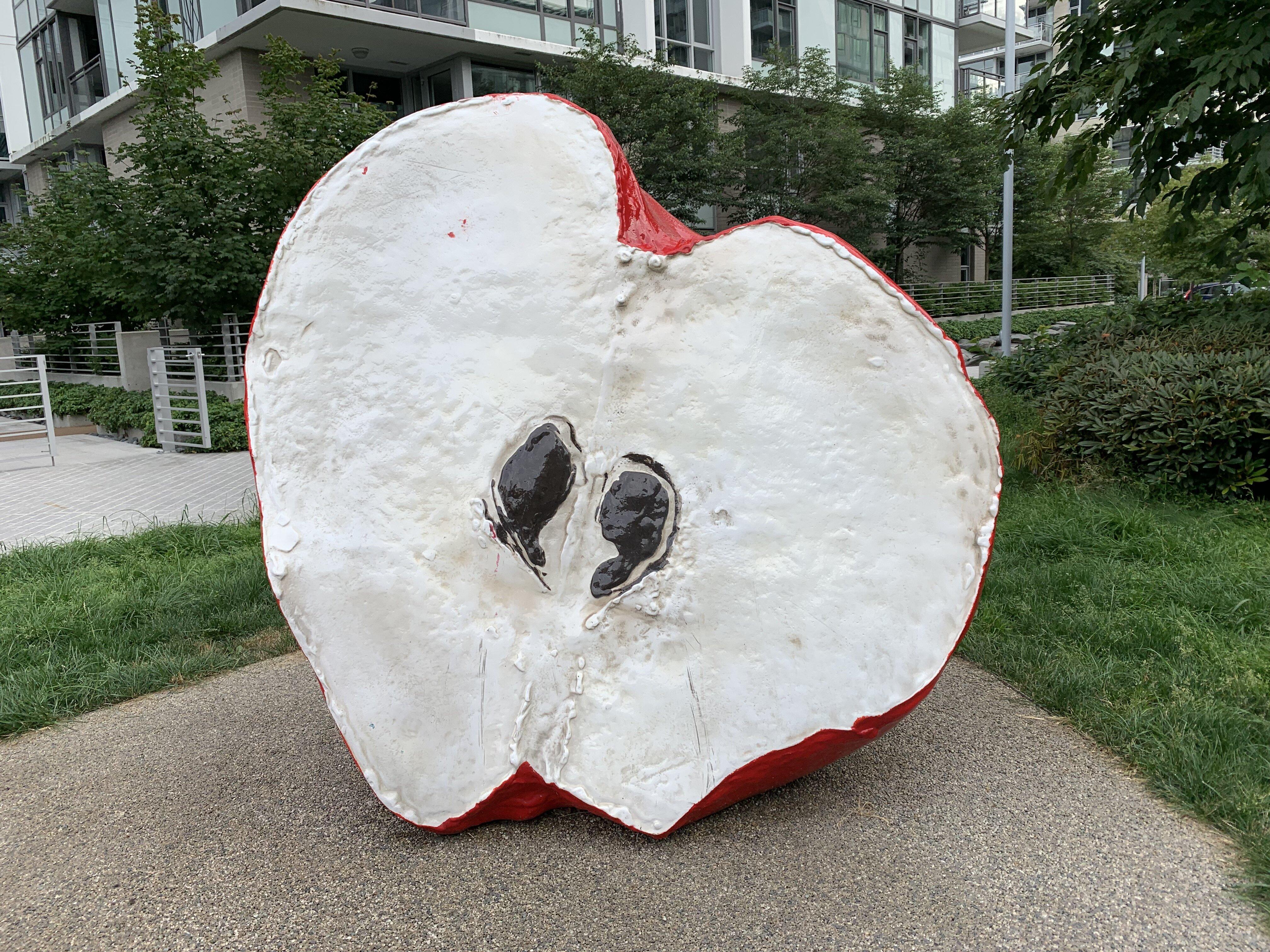 2 Half Apples Sculpture