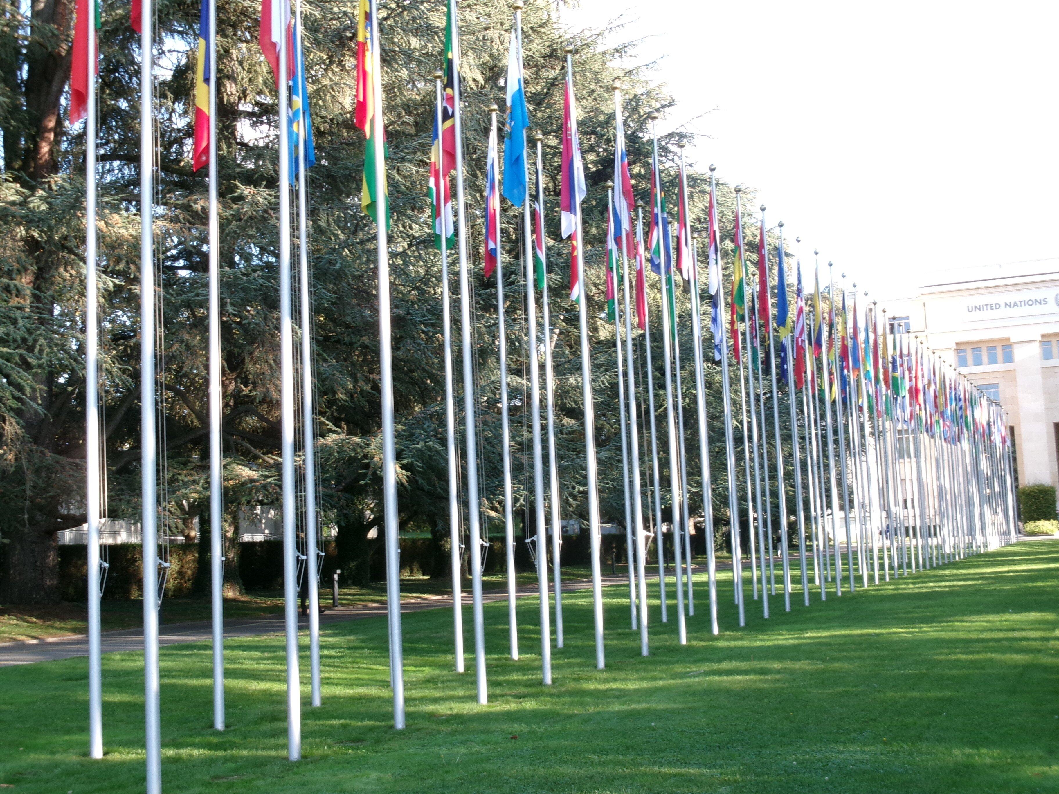 Avenue of the Flags - UN Geneva