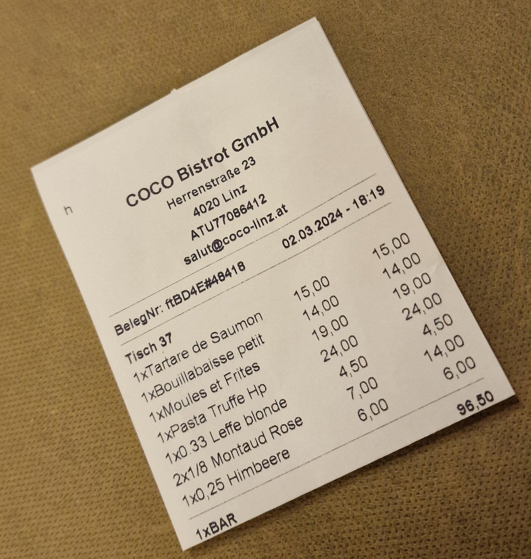 COCO Bistrot Cafe Bar a Vin