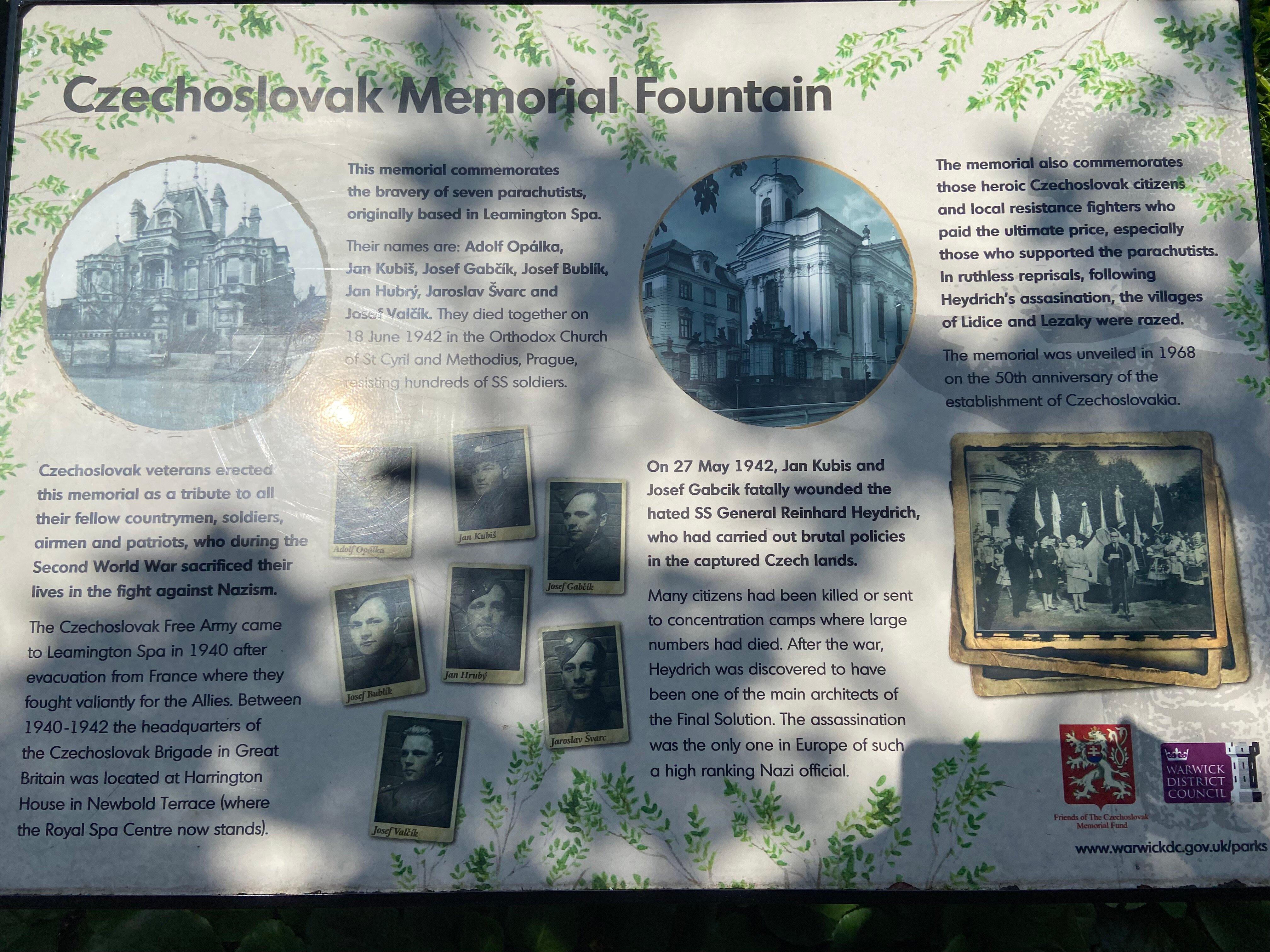 Czechoslovak Memorial Fountain