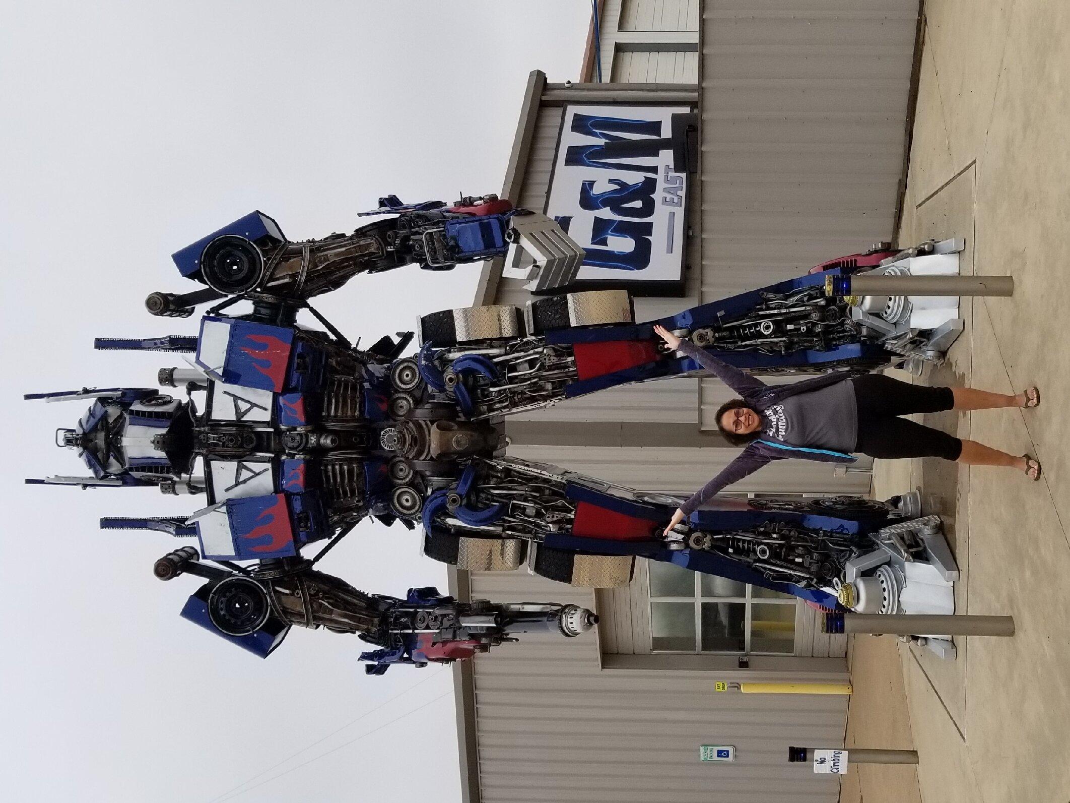Optimus Prime Transformer Statue