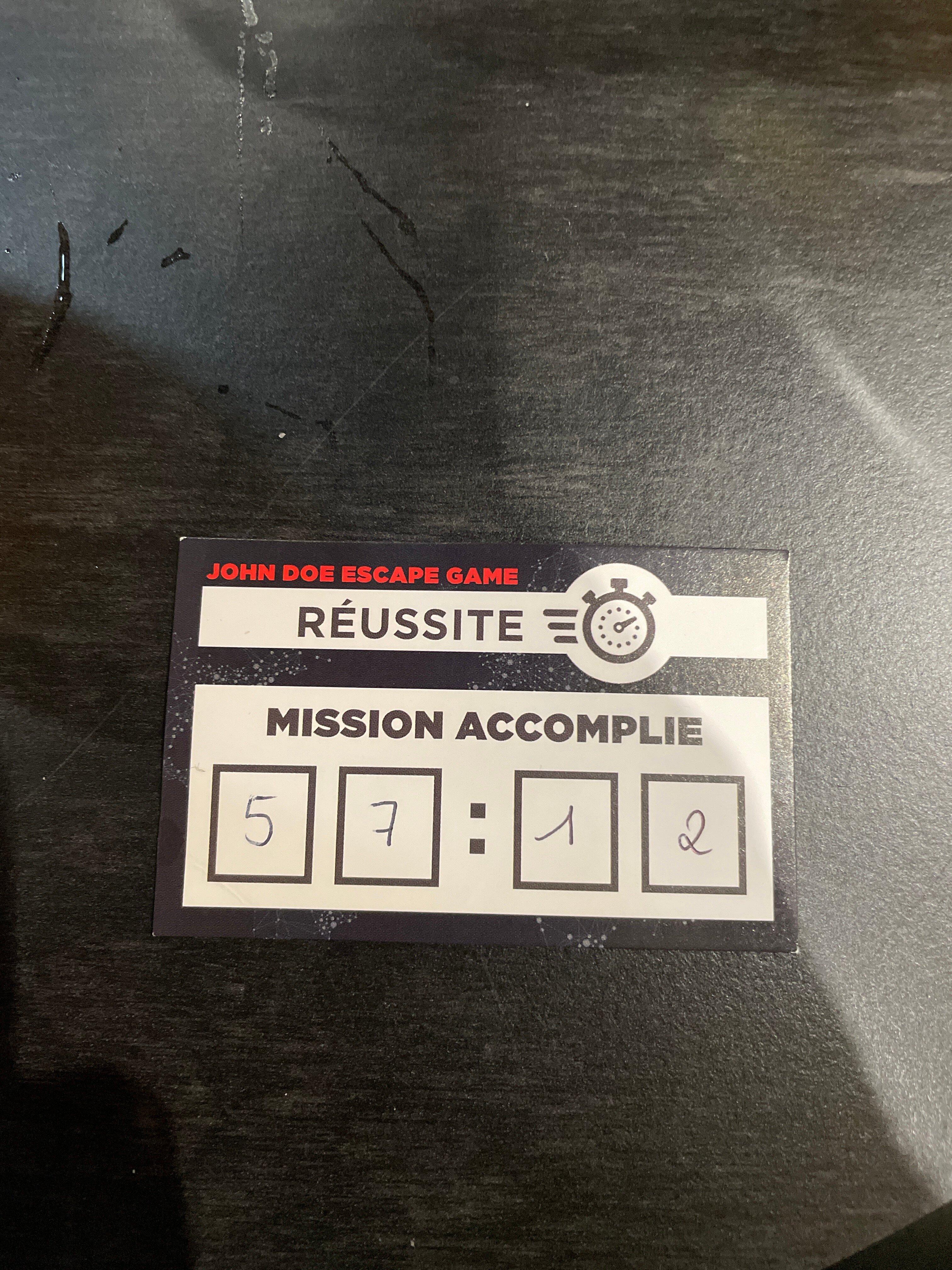 John Doe Escape Game