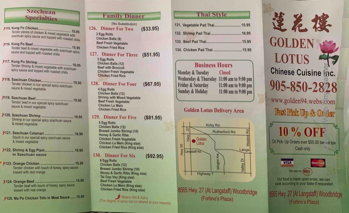 Golden Lotus Chinese Cuisine