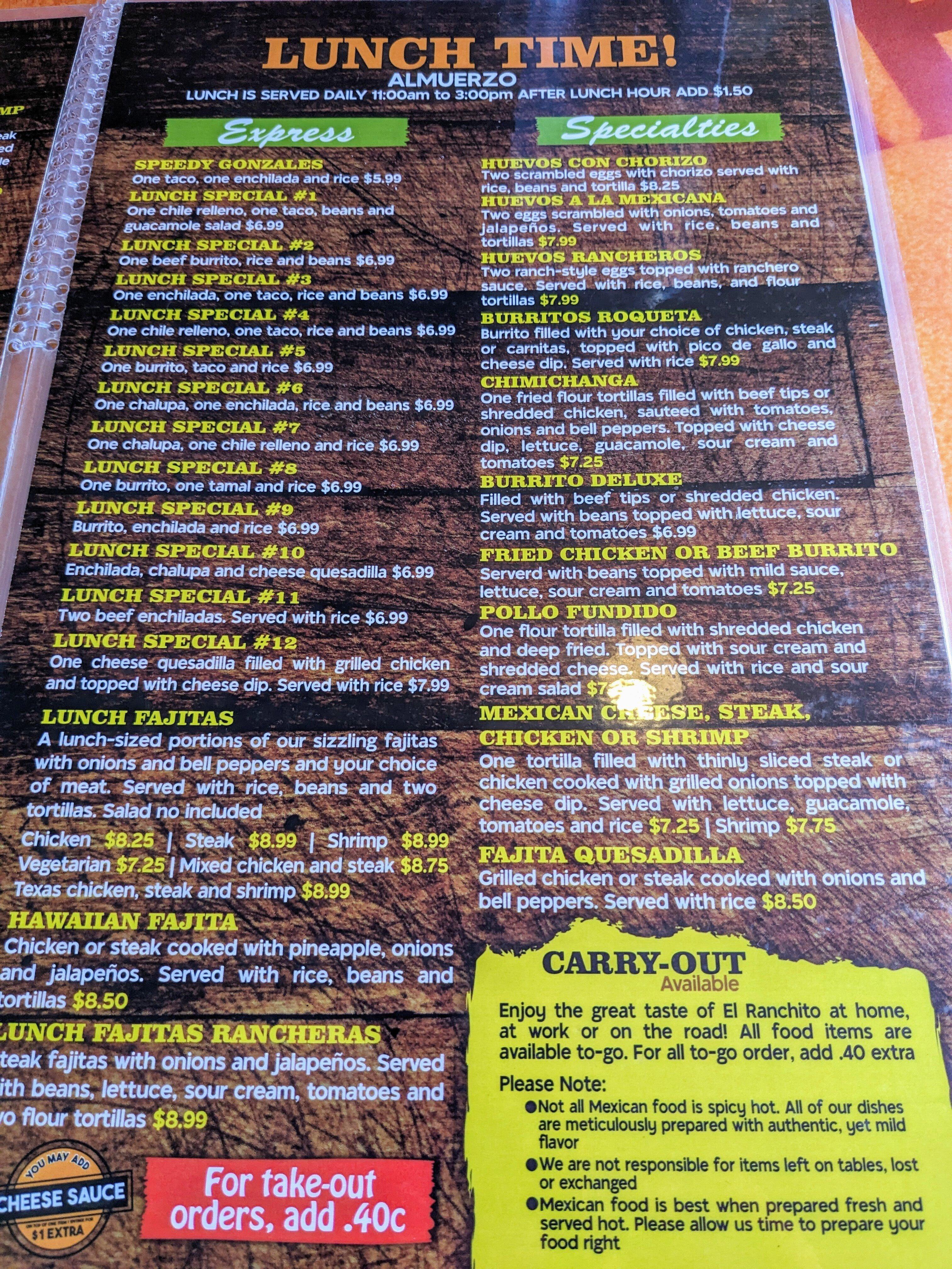 El Ranchito Mexican Restsurant