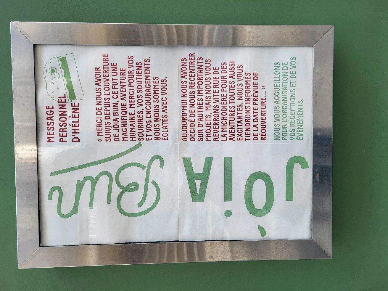 JOIA Bun par Hélène Darroze