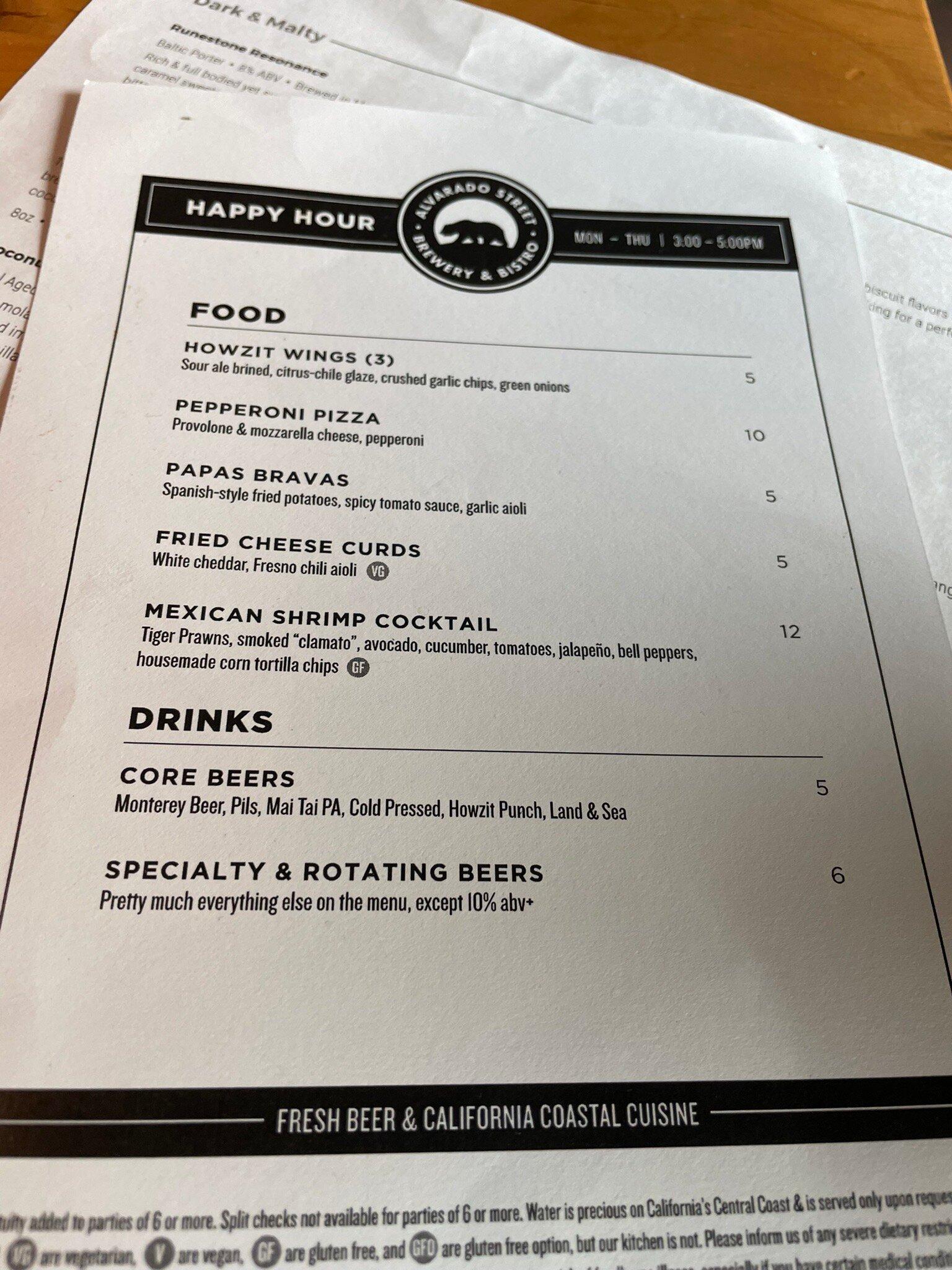 Alvarado Street Brewery And Bistro