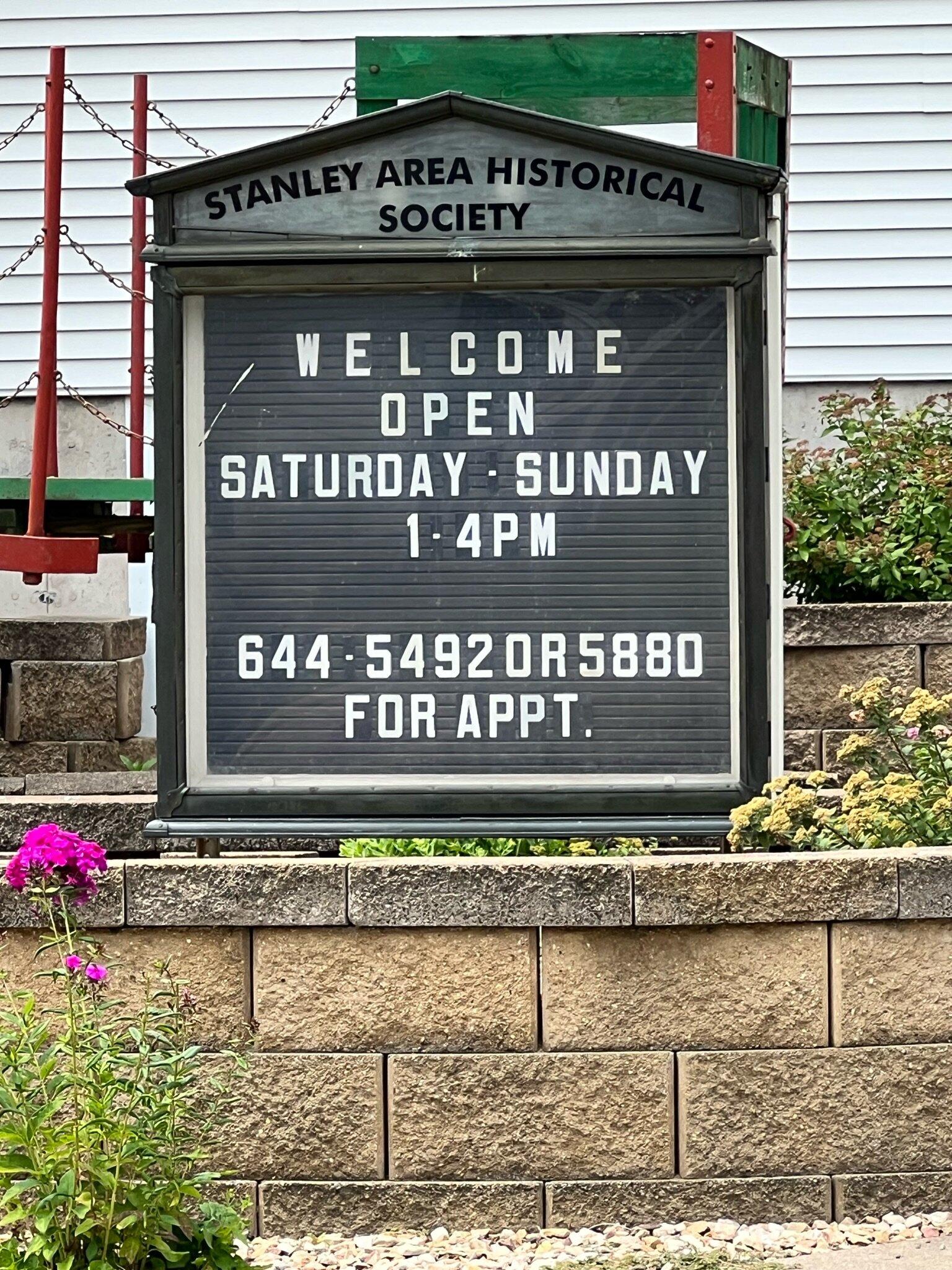 Stanley Area Historical Society